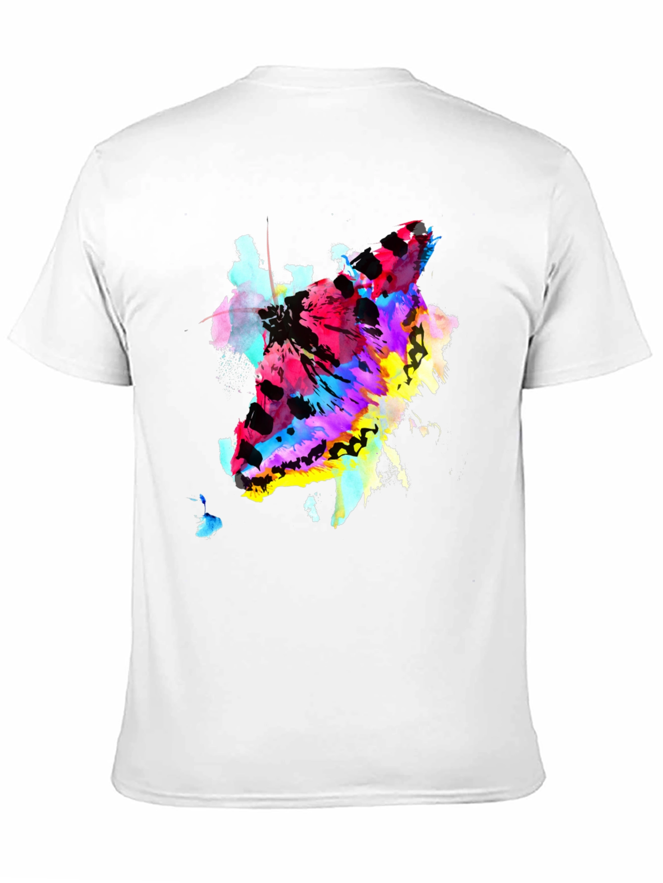 Abstract Butterfly Graphic Print Crew Neck T-Shirt