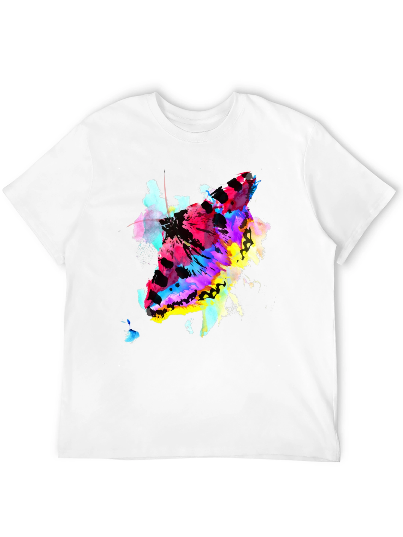 Abstract Butterfly Graphic Print Crew Neck T-Shirt