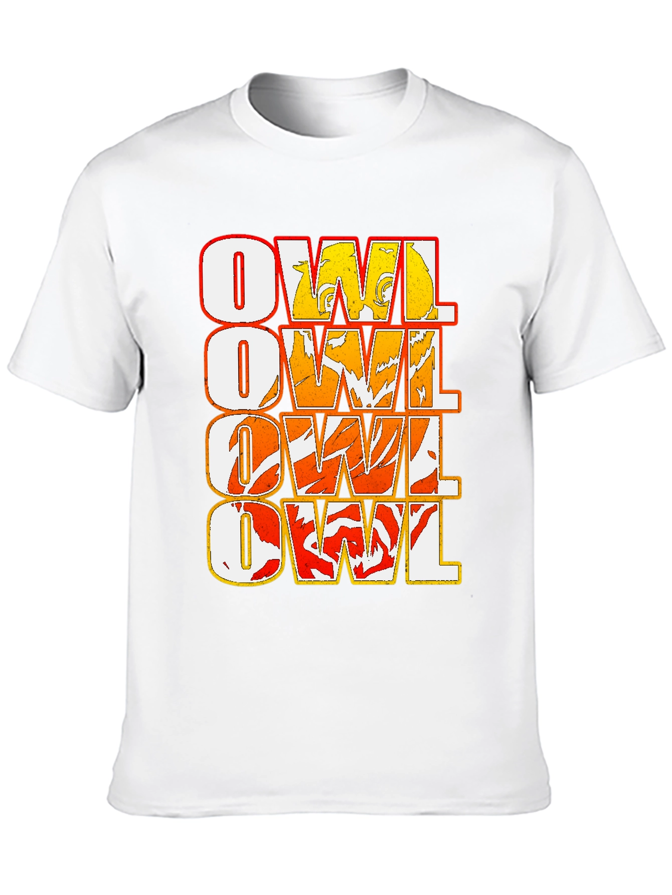 Owl Graphic Print Black T-Shirt