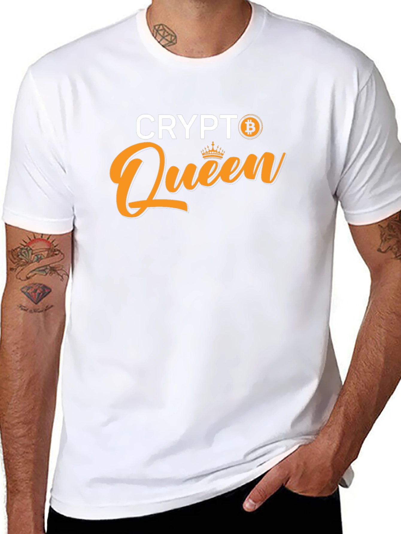 Crypto Queen Black Graphic T-Shirt