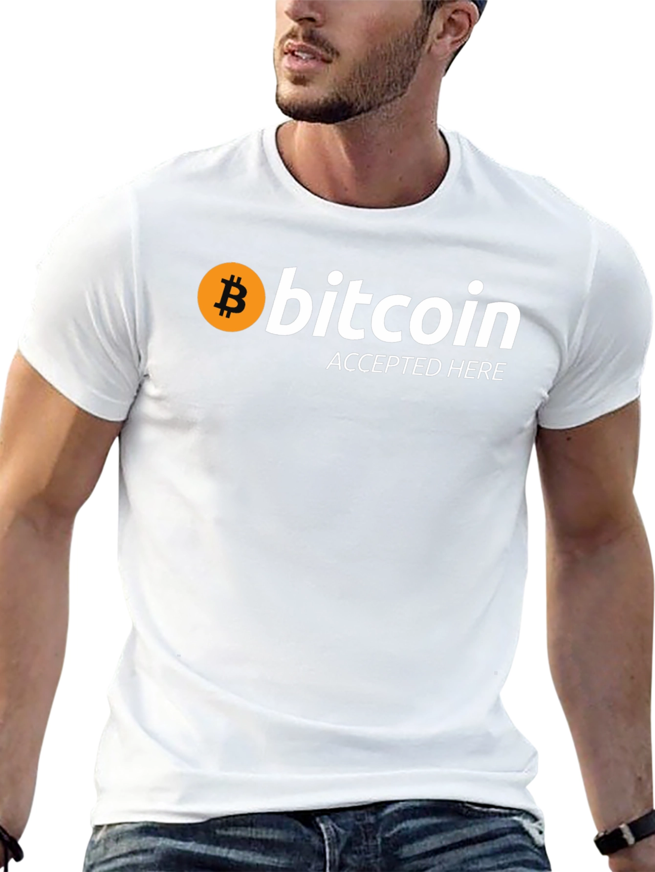 Bitcoin Accepted Here Black T-Shirt