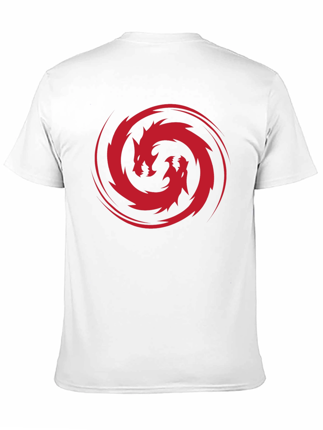 Dragon Circle Graphic Tee - Stylish Mens Black T-Shirt