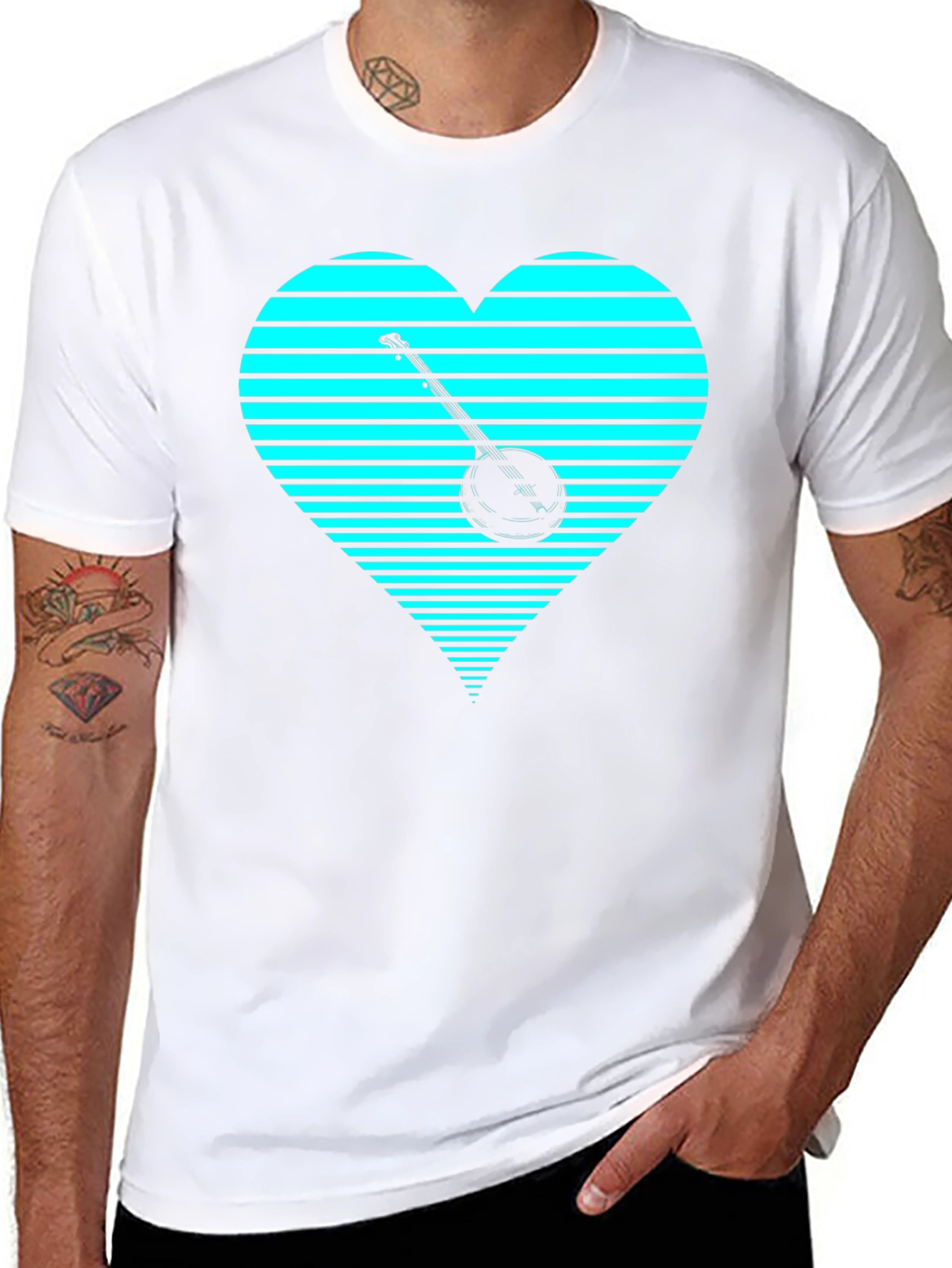 Banjo Heart Graphic Tee