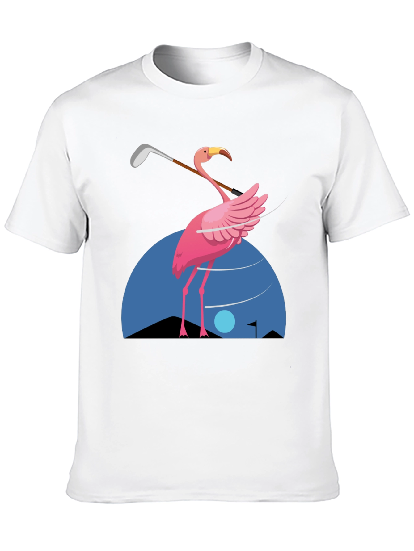 Flamingo Golf T-Shirt - Fun Graphic Tee
