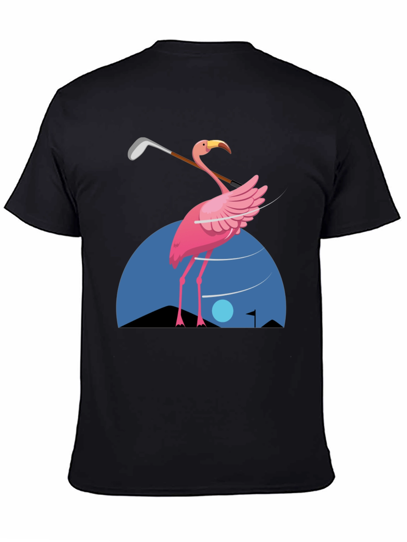 Flamingo Golf T-Shirt - Fun Graphic Tee