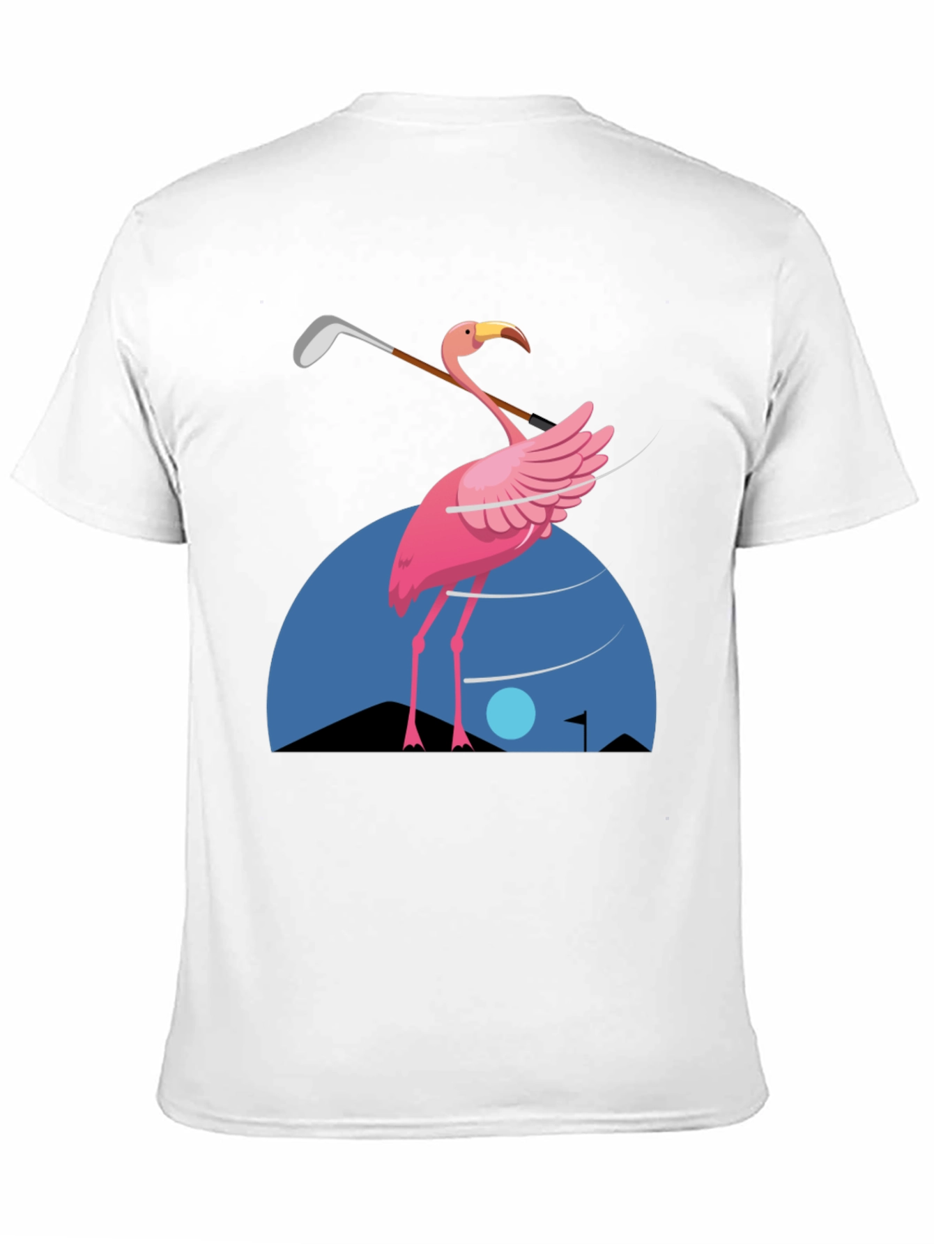Flamingo Golf T-Shirt - Fun Graphic Tee
