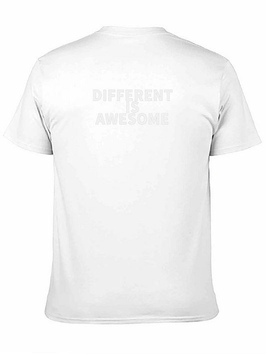Different Is Awesome Black T-Shirt