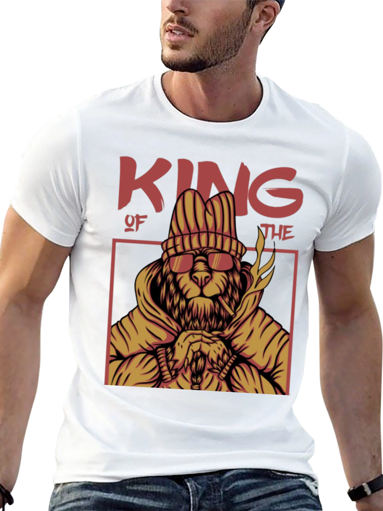 King Lion Graphic T-Shirt - Urban Streetwear Tee