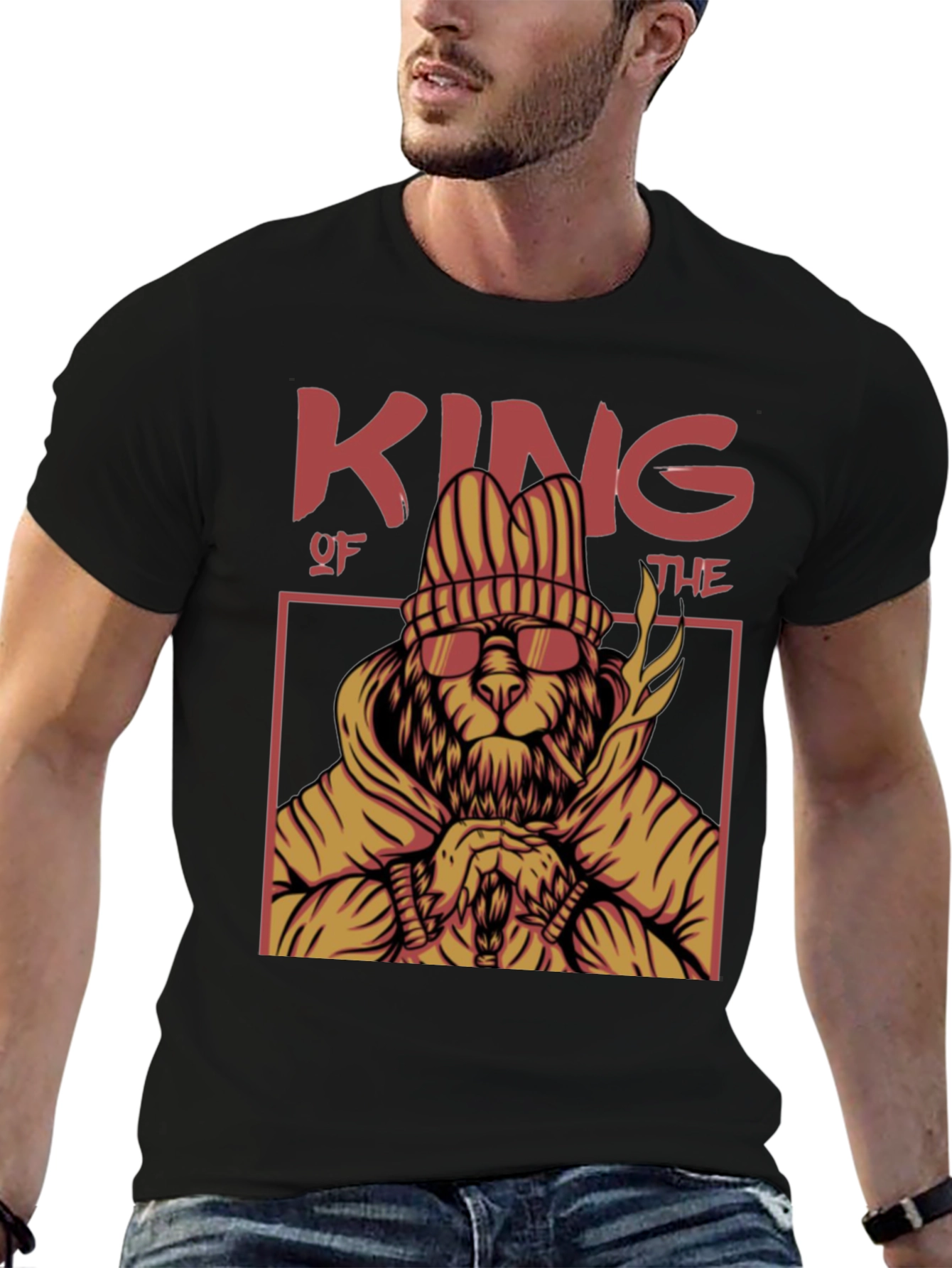 King Lion Graphic T-Shirt - Urban Streetwear Tee