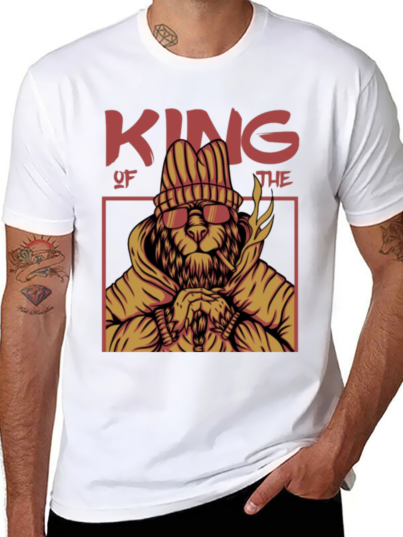 King Lion Graphic T-Shirt - Urban Streetwear Tee