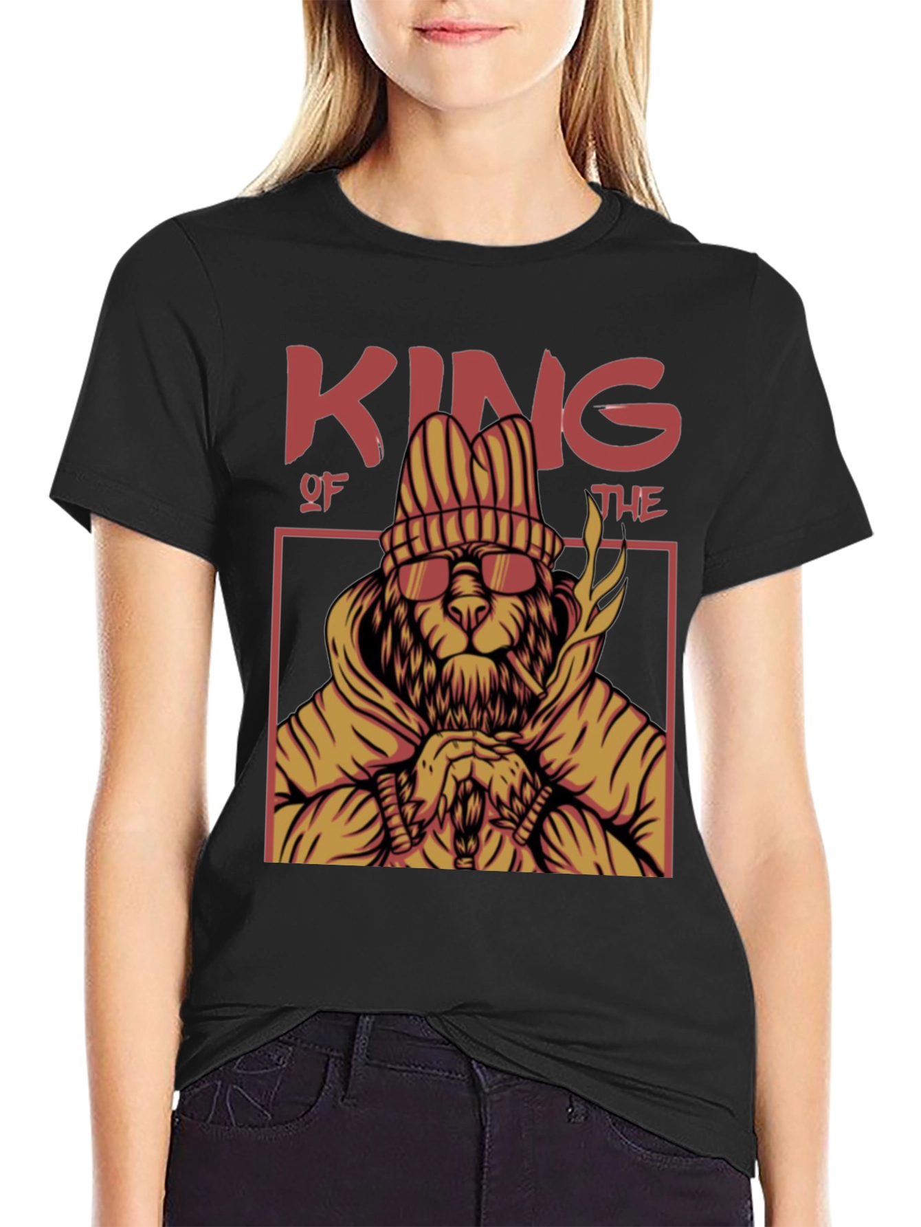 King Lion Graphic T-Shirt - Urban Streetwear Tee