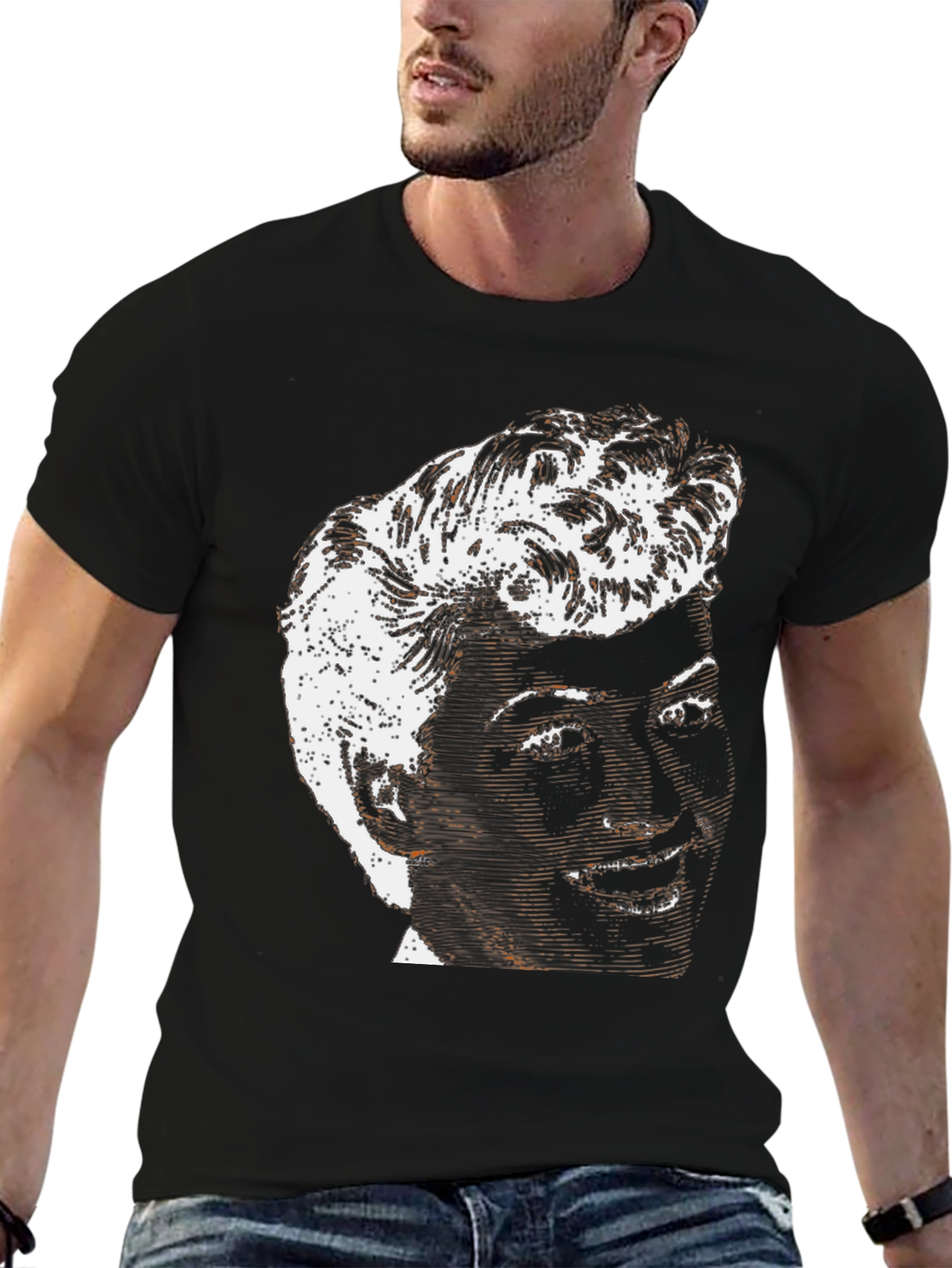 Retro Graphic Tee - Rockabilly Style