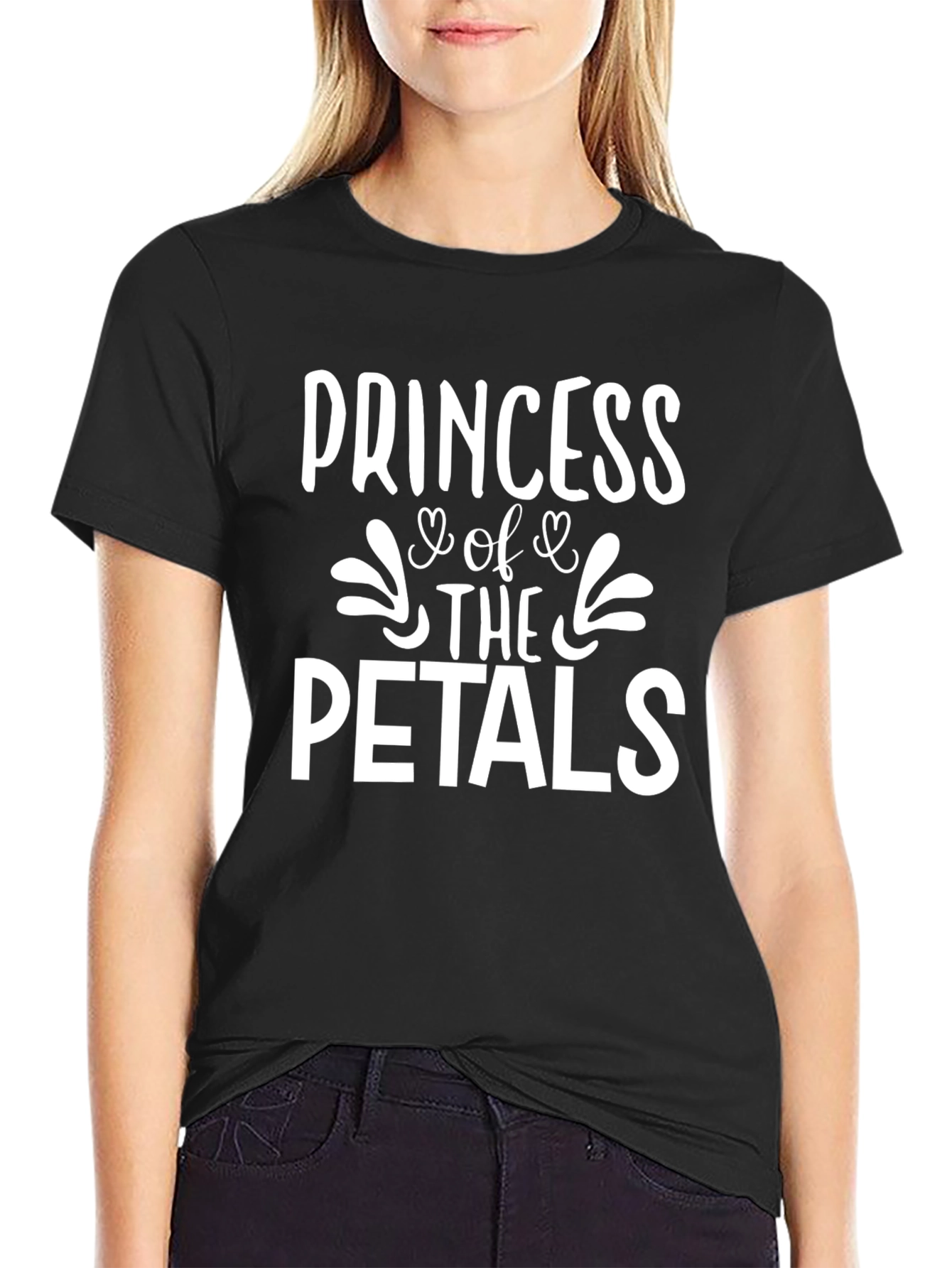 Princess of the Petals Black T-Shirt