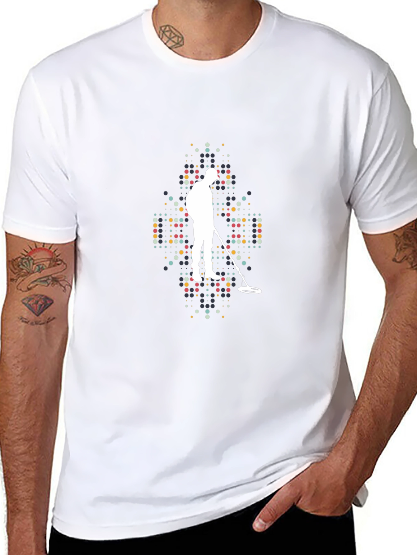 Metal Detector T-Shirt - Black Graphic Tee