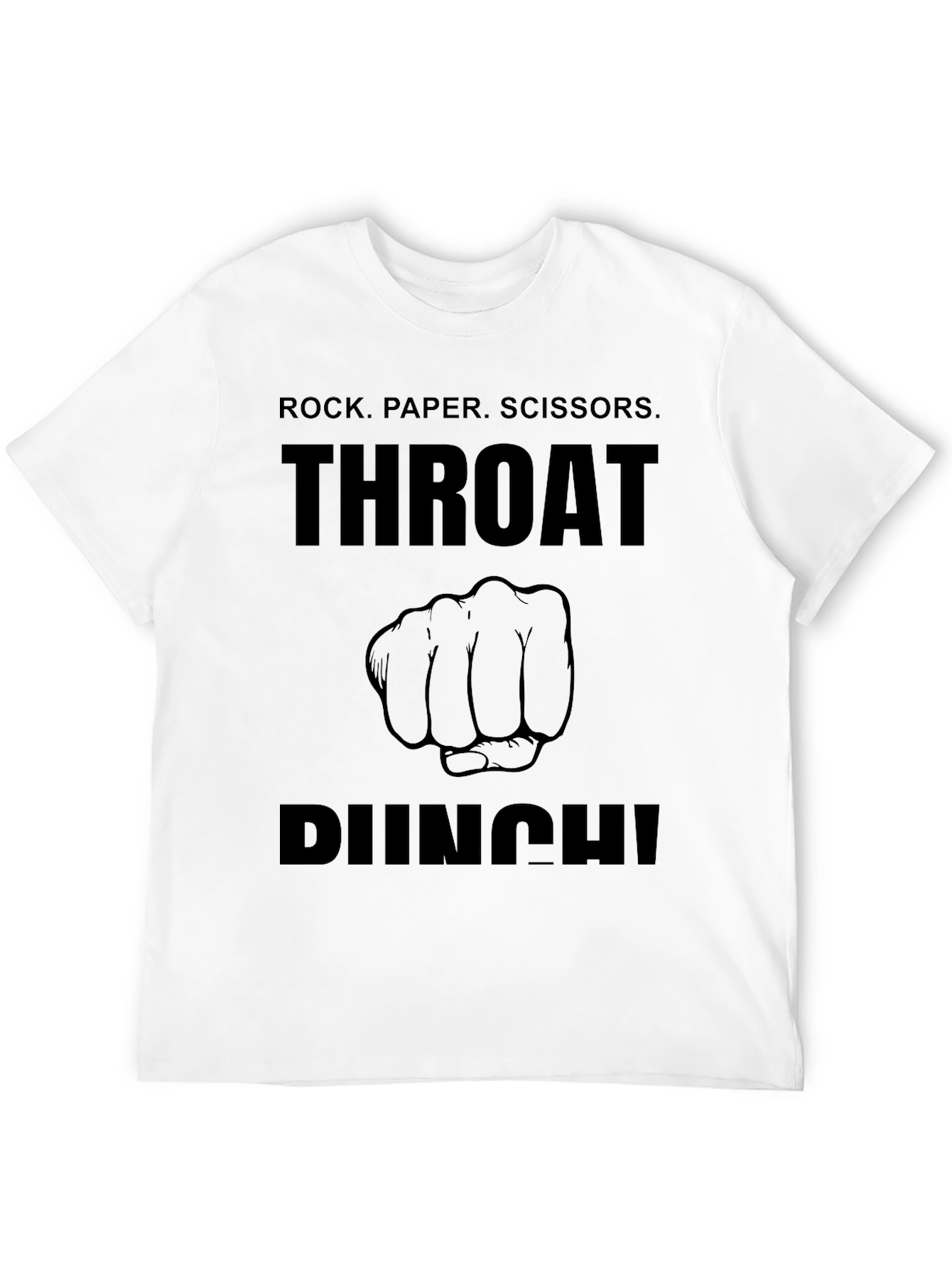 Rock Paper Scissors Throat Punch T-Shirt
