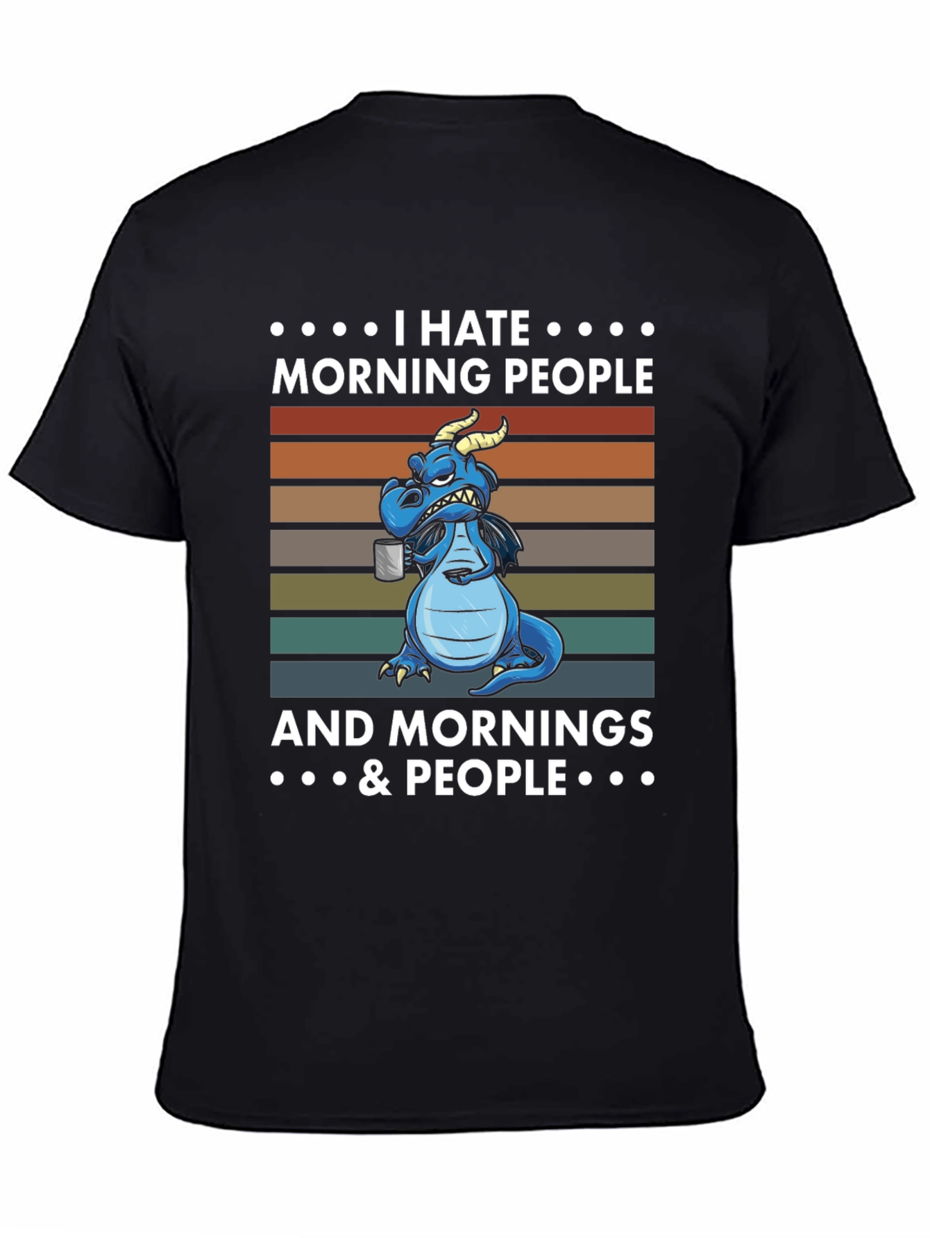 I Hate Morning People Dragon T-Shirt