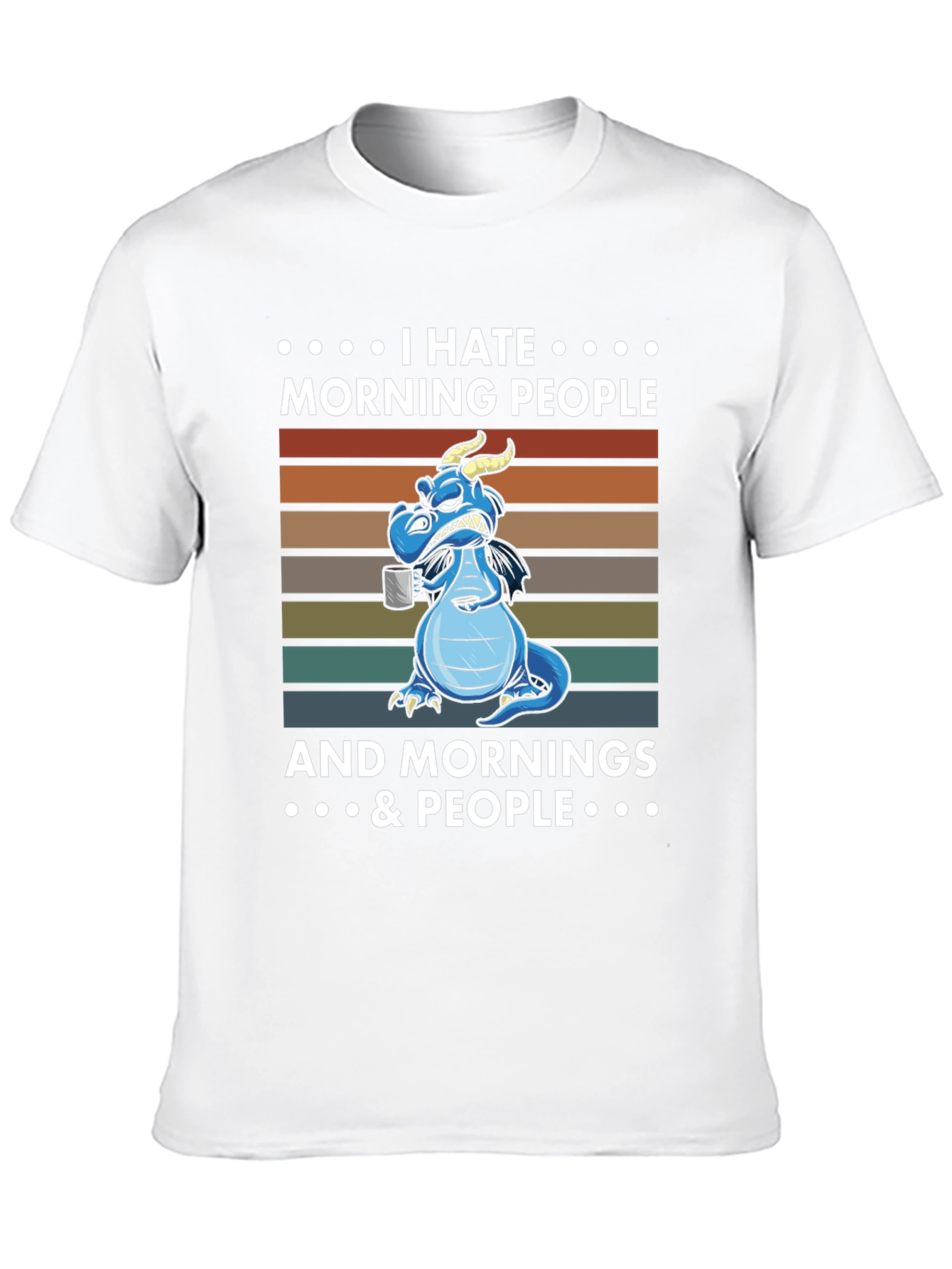 I Hate Morning People Dragon T-Shirt