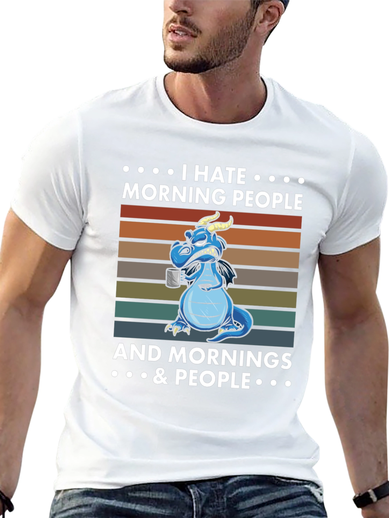 I Hate Morning People Dragon T-Shirt