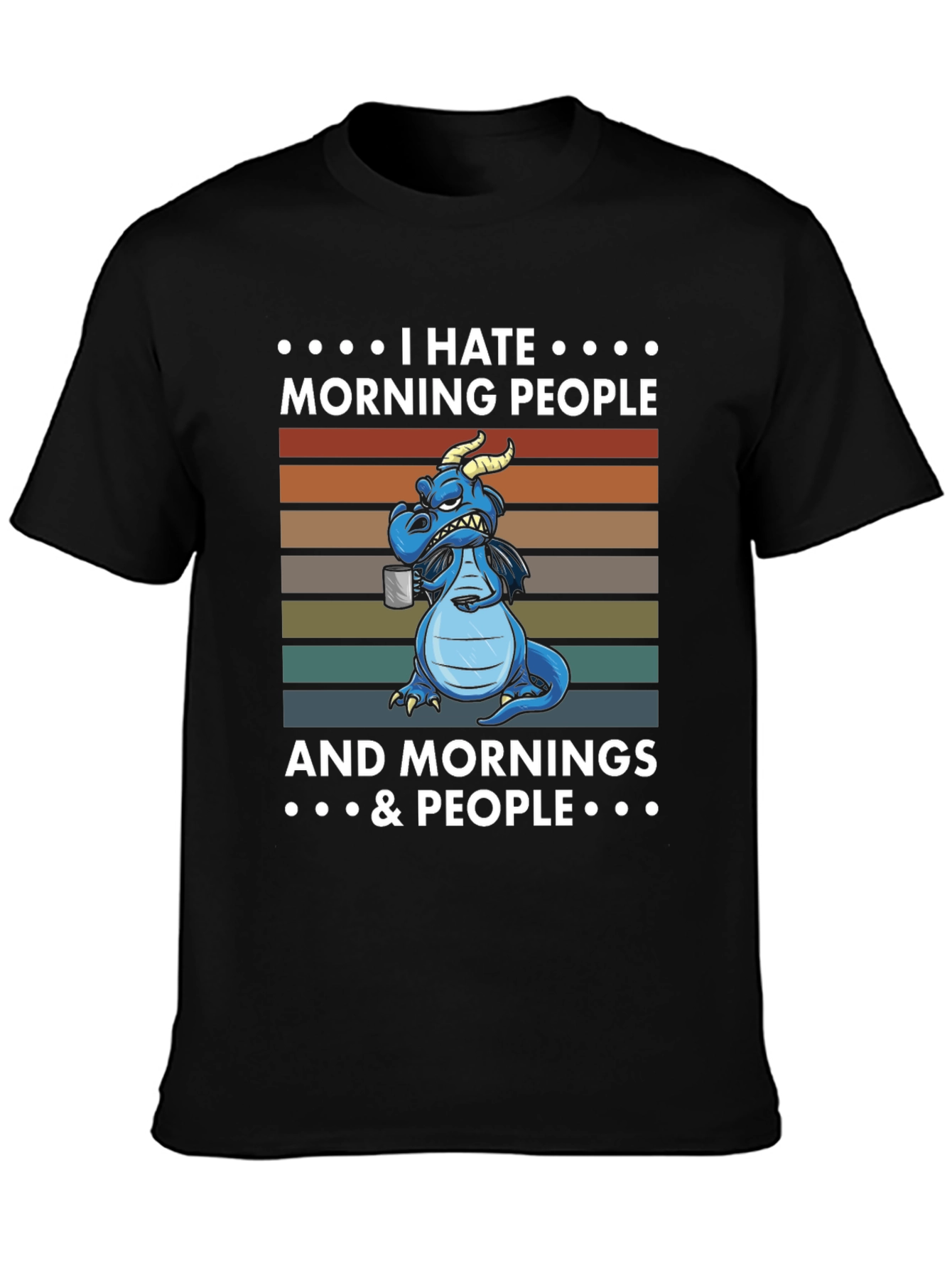 I Hate Morning People Dragon T-Shirt