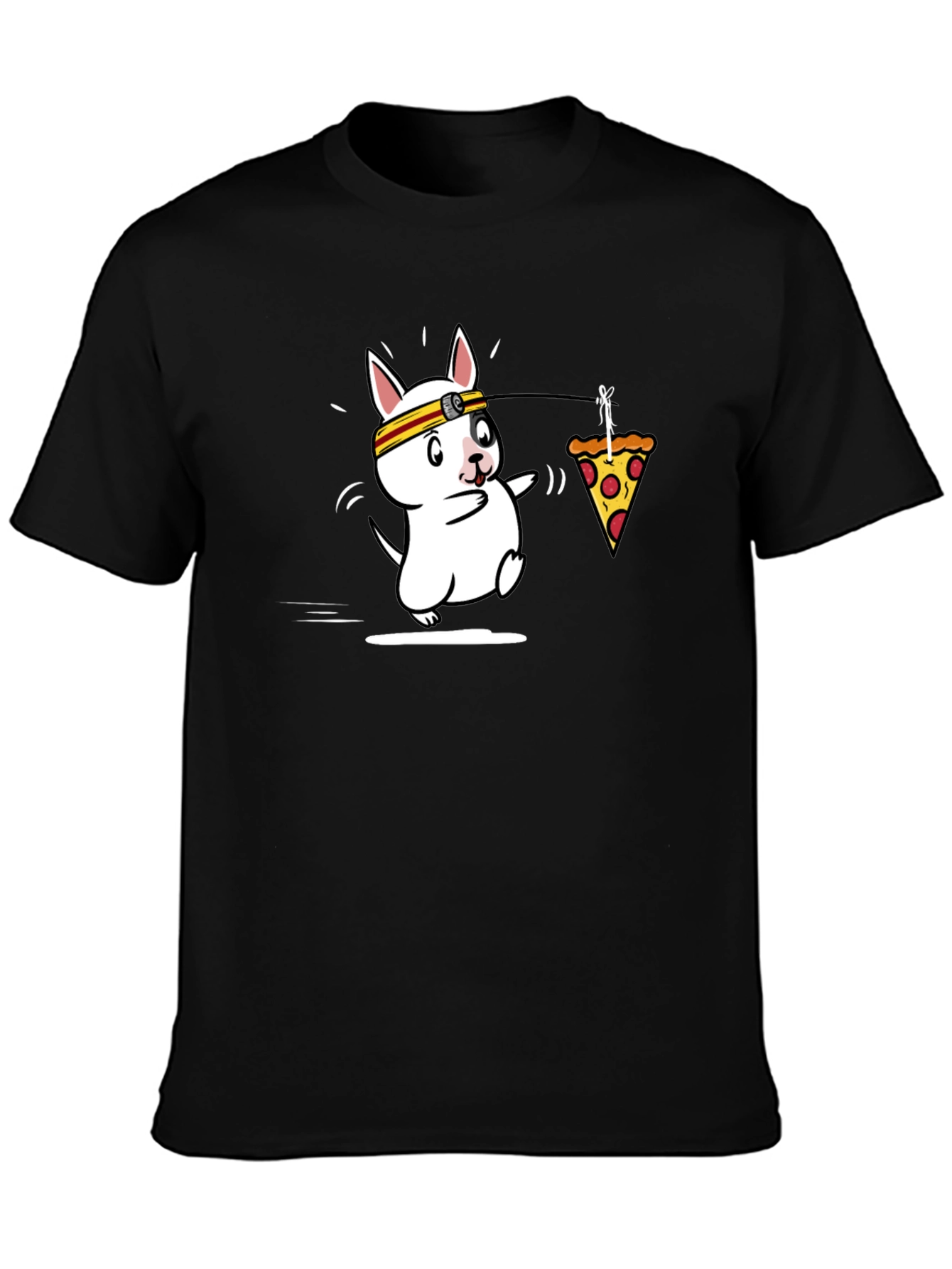 Pizza Dog Tee - Funny Graphic Novelty T-Shirt