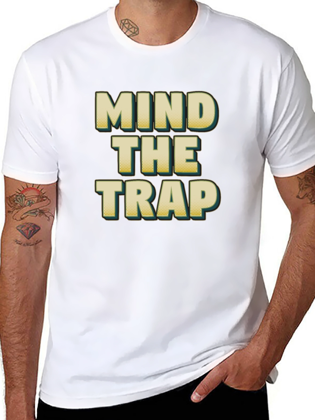 Mind The Trap T-Shirt - Novelty Graphic Tee