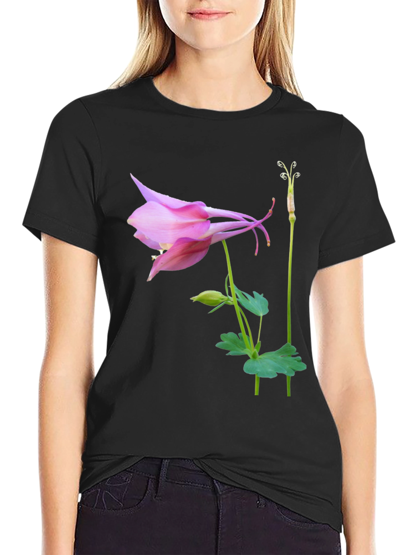 Floral Graphic T-Shirt - Unique Botanical Design
