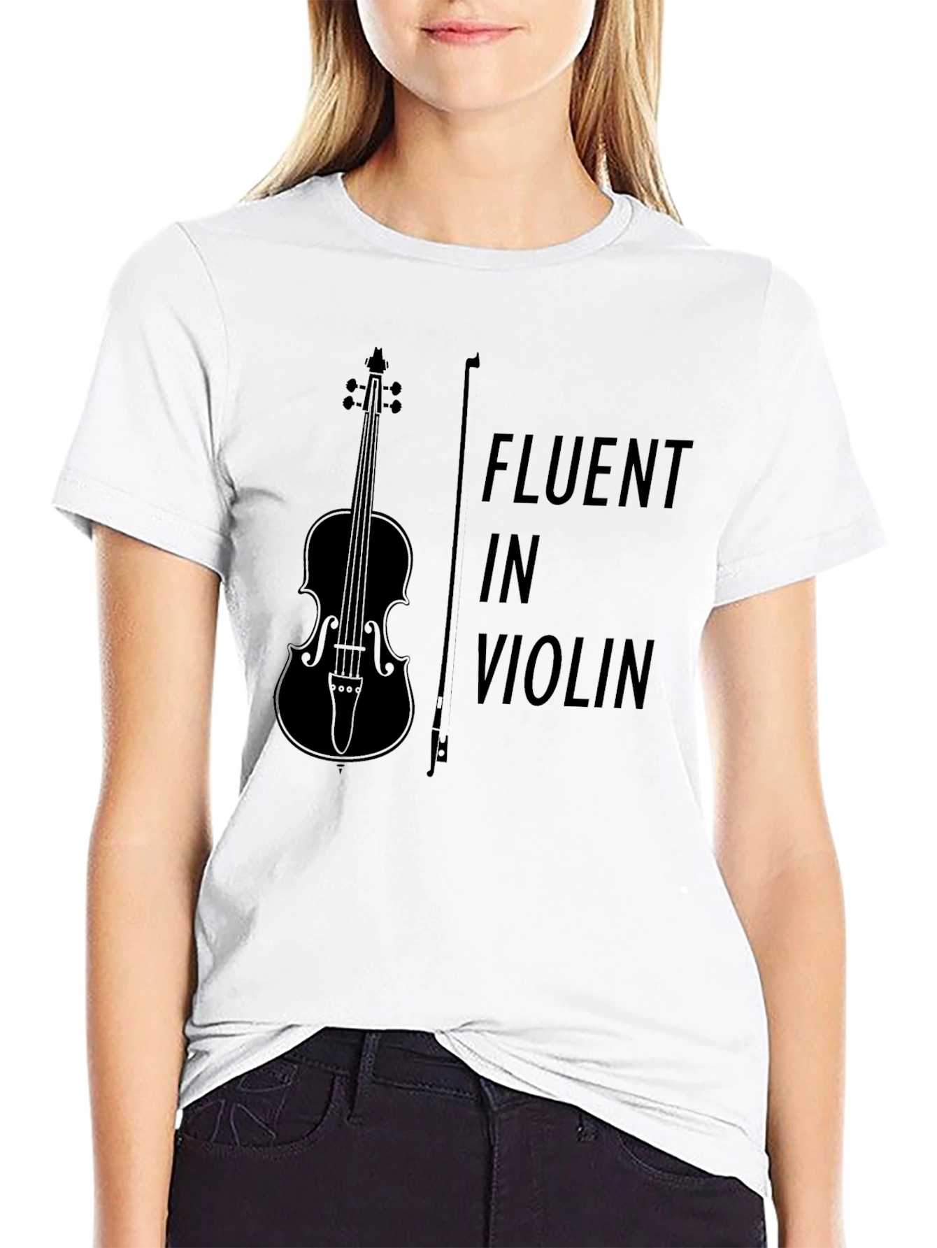 Fluent in Violin T-Shirt - Music Lover Tee