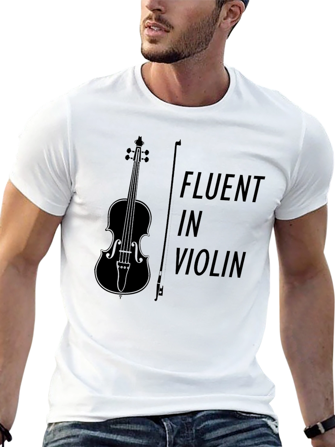 Fluent in Violin T-Shirt - Music Lover Tee