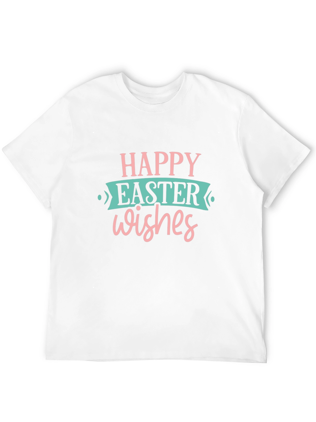 Happy Easter Wishes Black T-Shirt