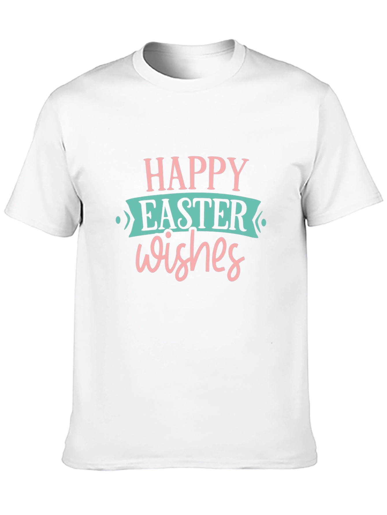 Happy Easter Wishes Black T-Shirt