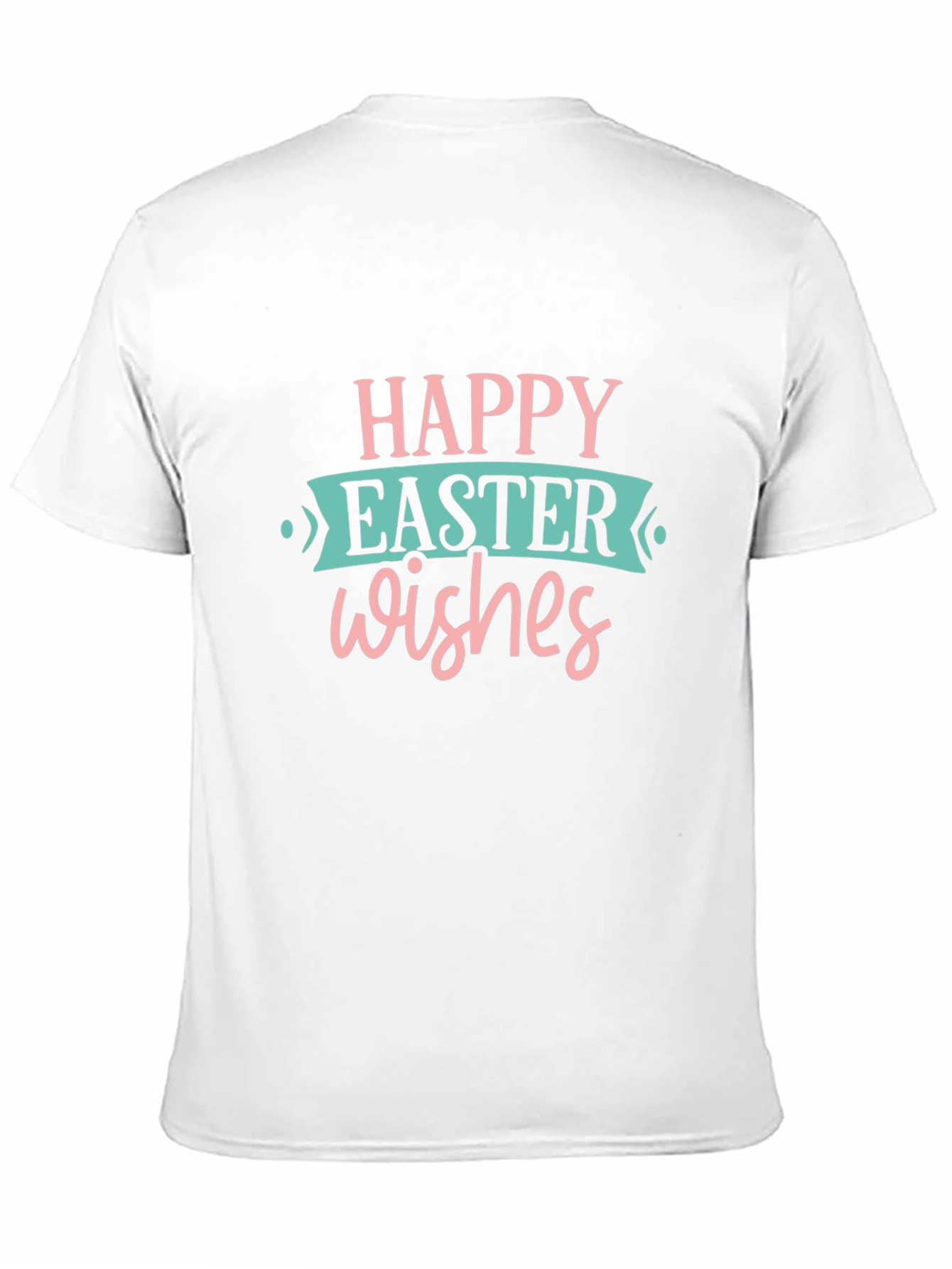 Happy Easter Wishes Black T-Shirt