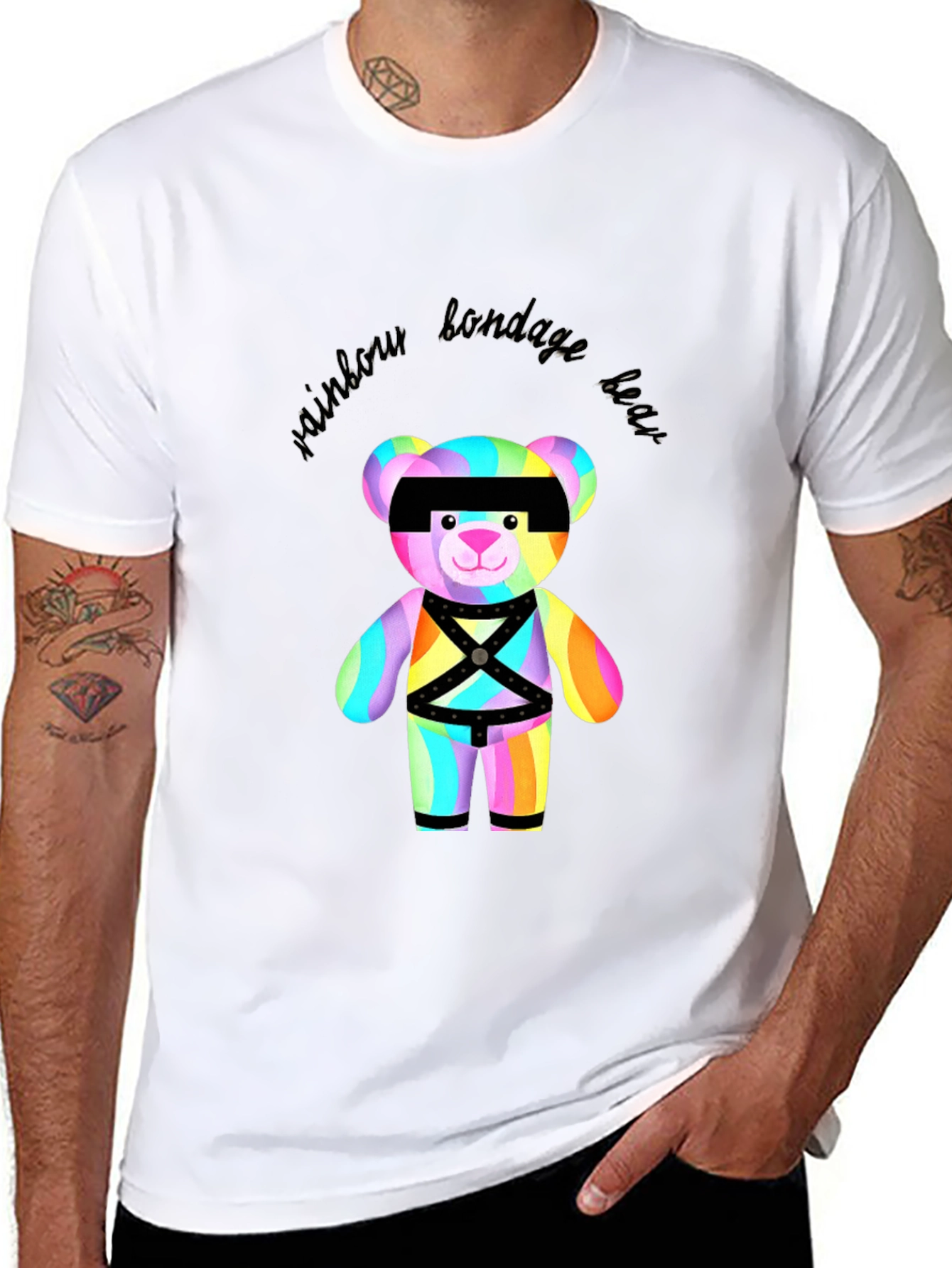 Rainbow Bondage Bear T-Shirt