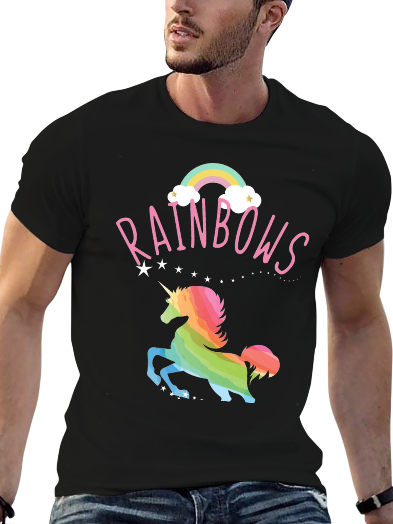 Rainbow Unicorn Graphic T-Shirt