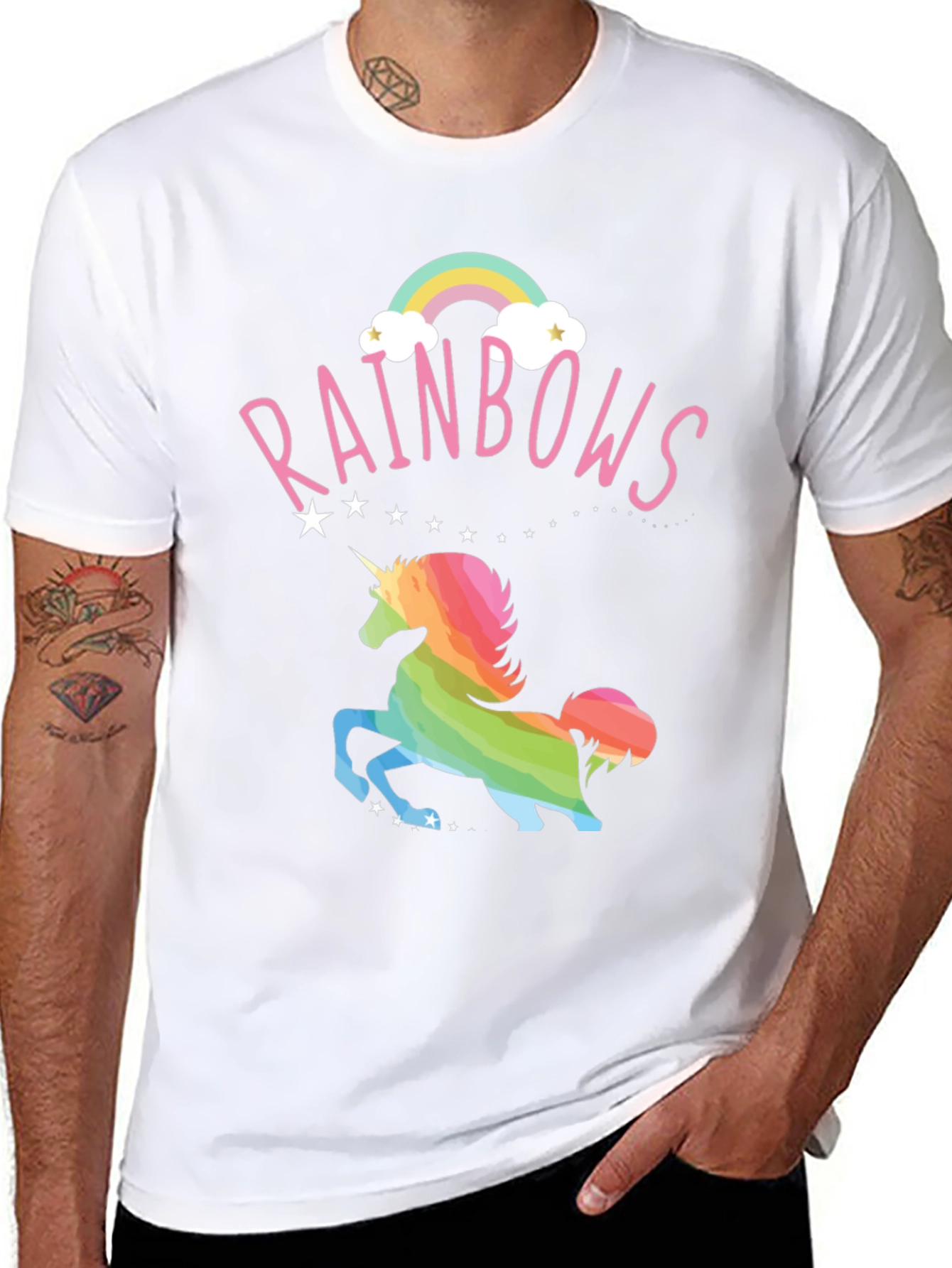 Rainbow Unicorn Graphic T-Shirt