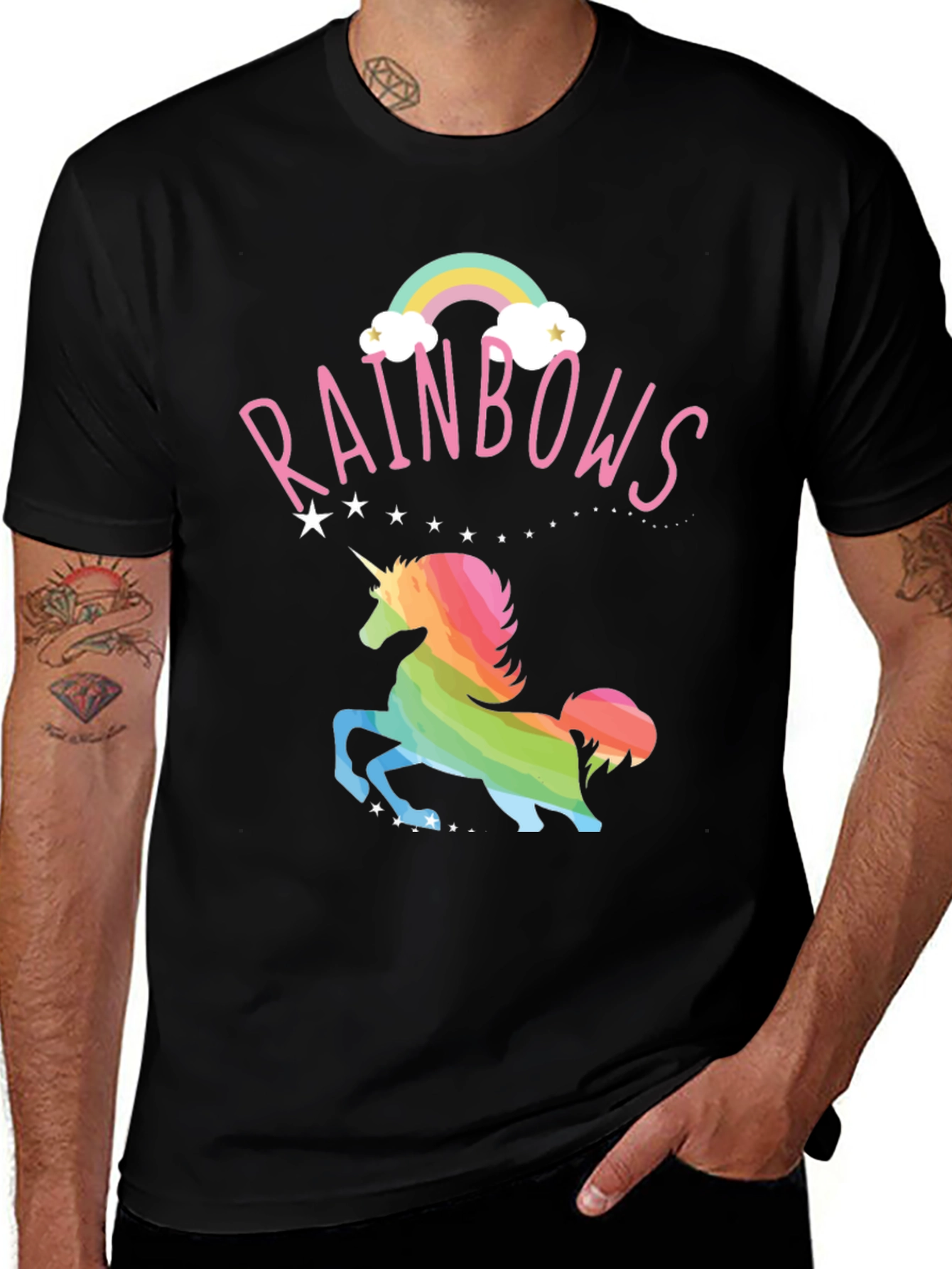 Rainbow Unicorn Graphic T-Shirt