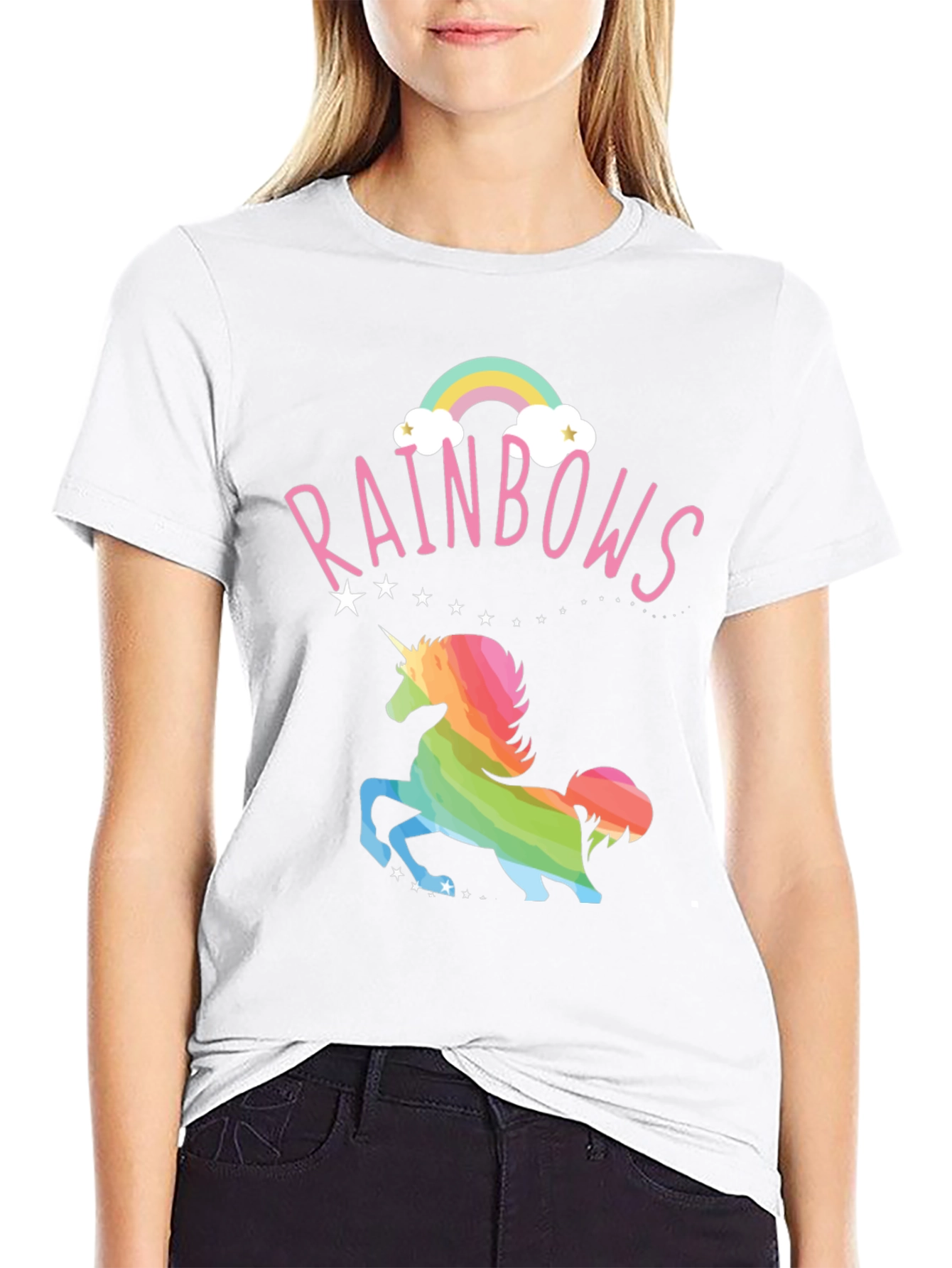 Rainbow Unicorn Graphic T-Shirt