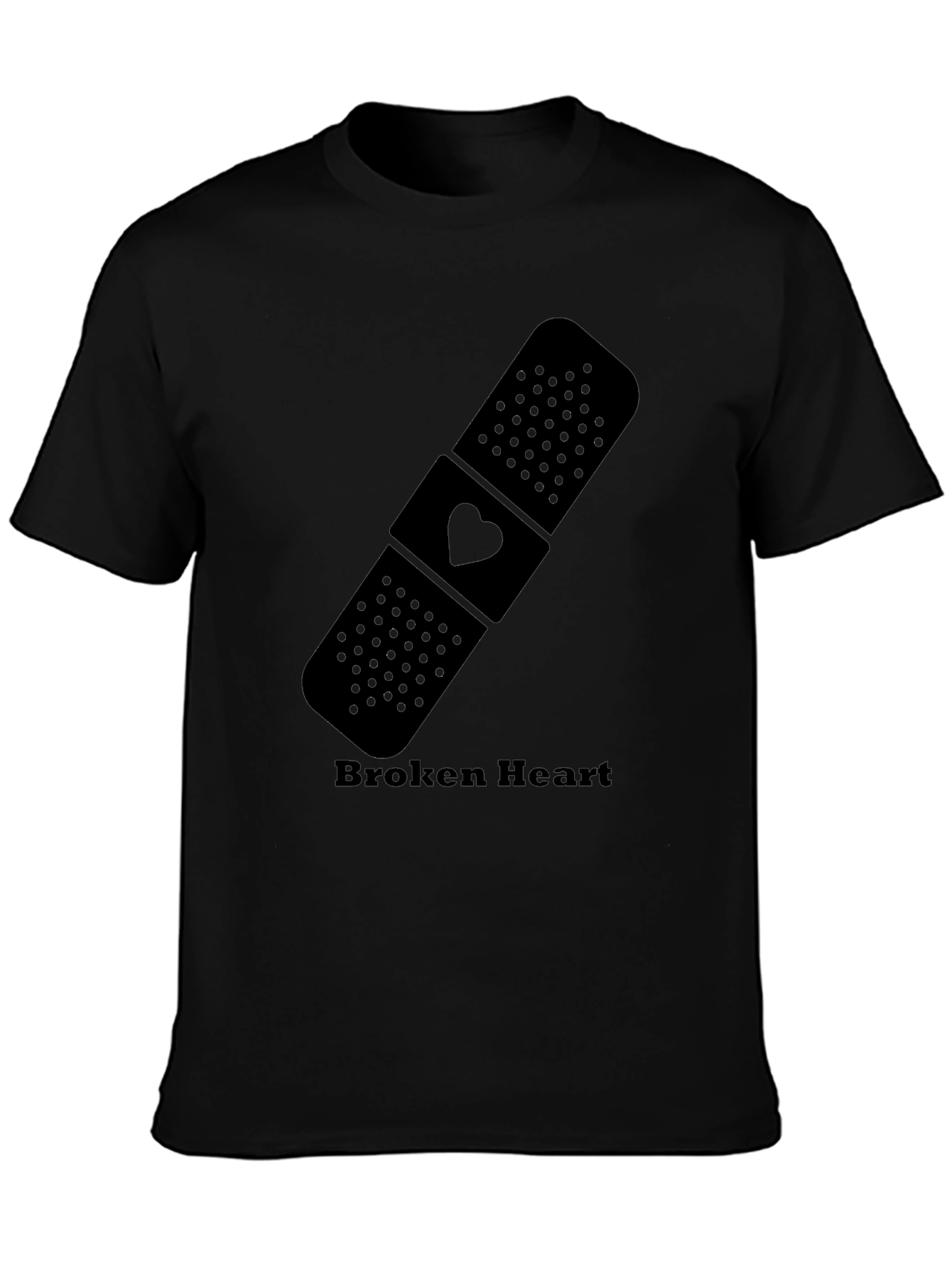 Broken Heart Bandage Graphic T-Shirt