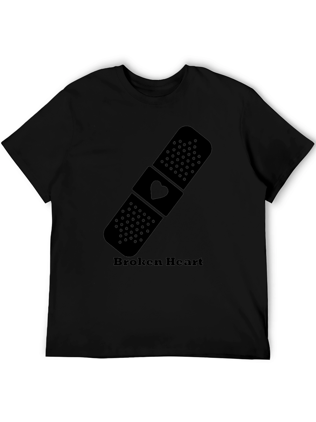 Broken Heart Bandage Graphic T-Shirt
