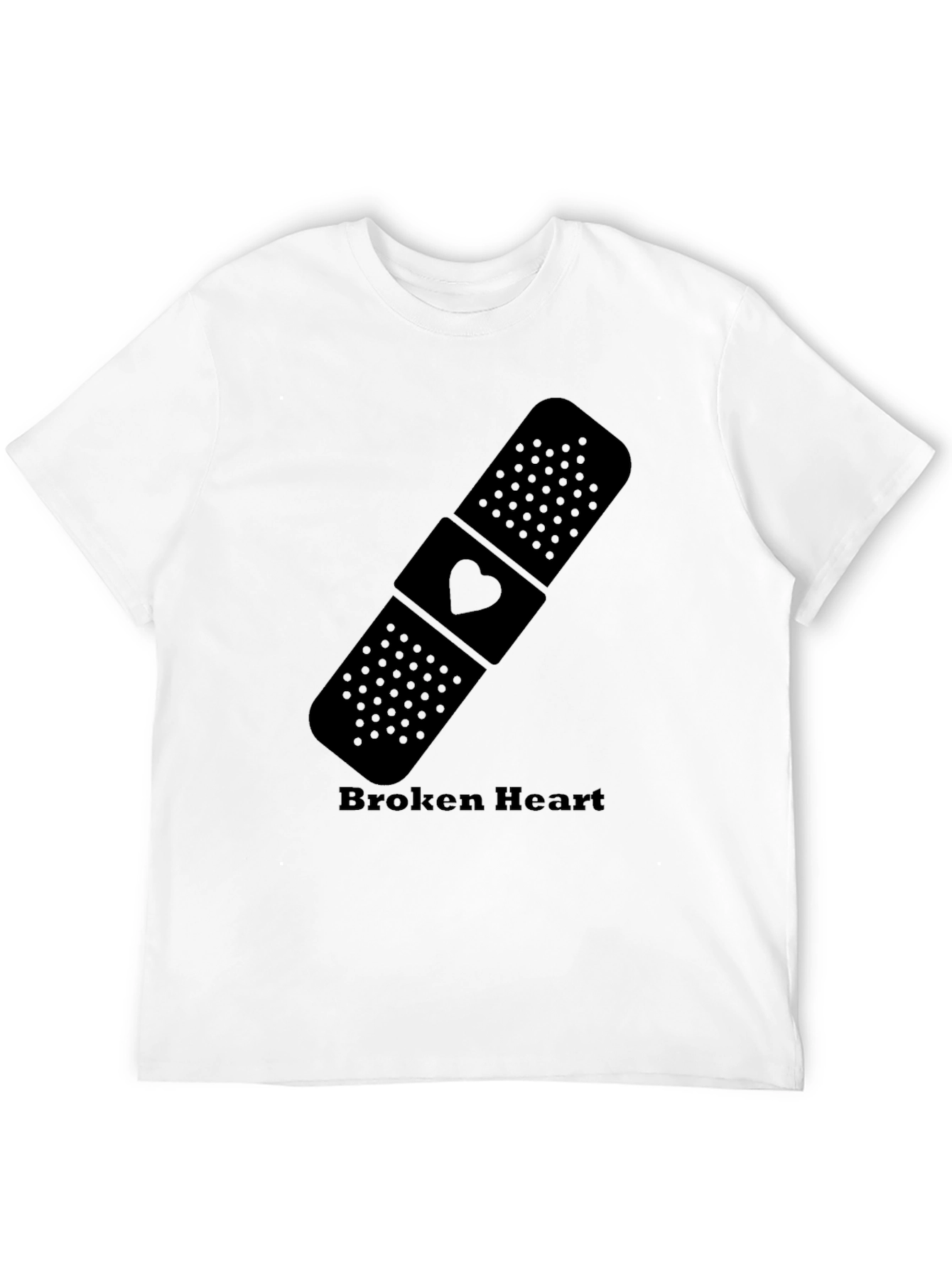 Broken Heart Bandage Graphic T-Shirt