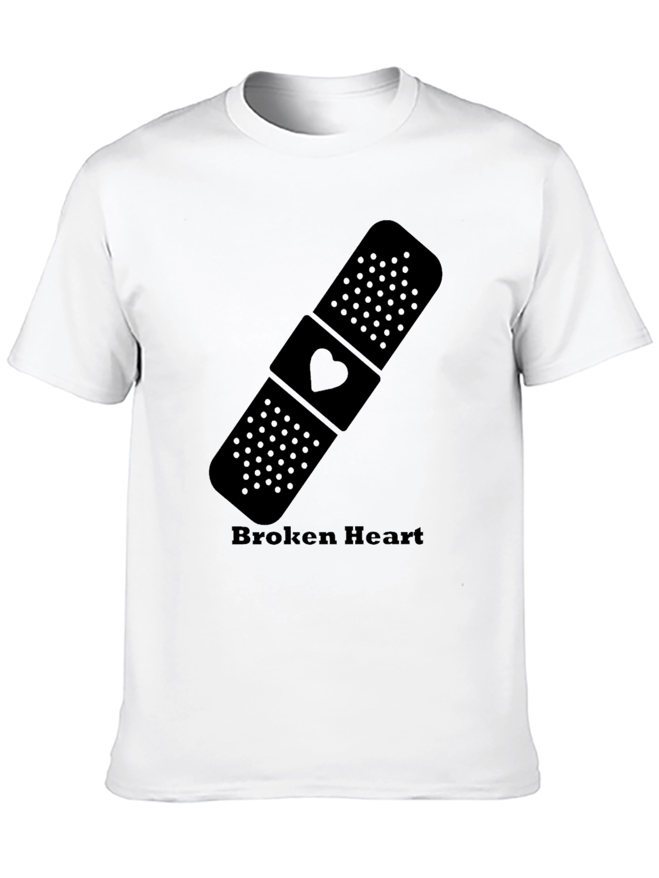 Broken Heart Bandage Graphic T-Shirt