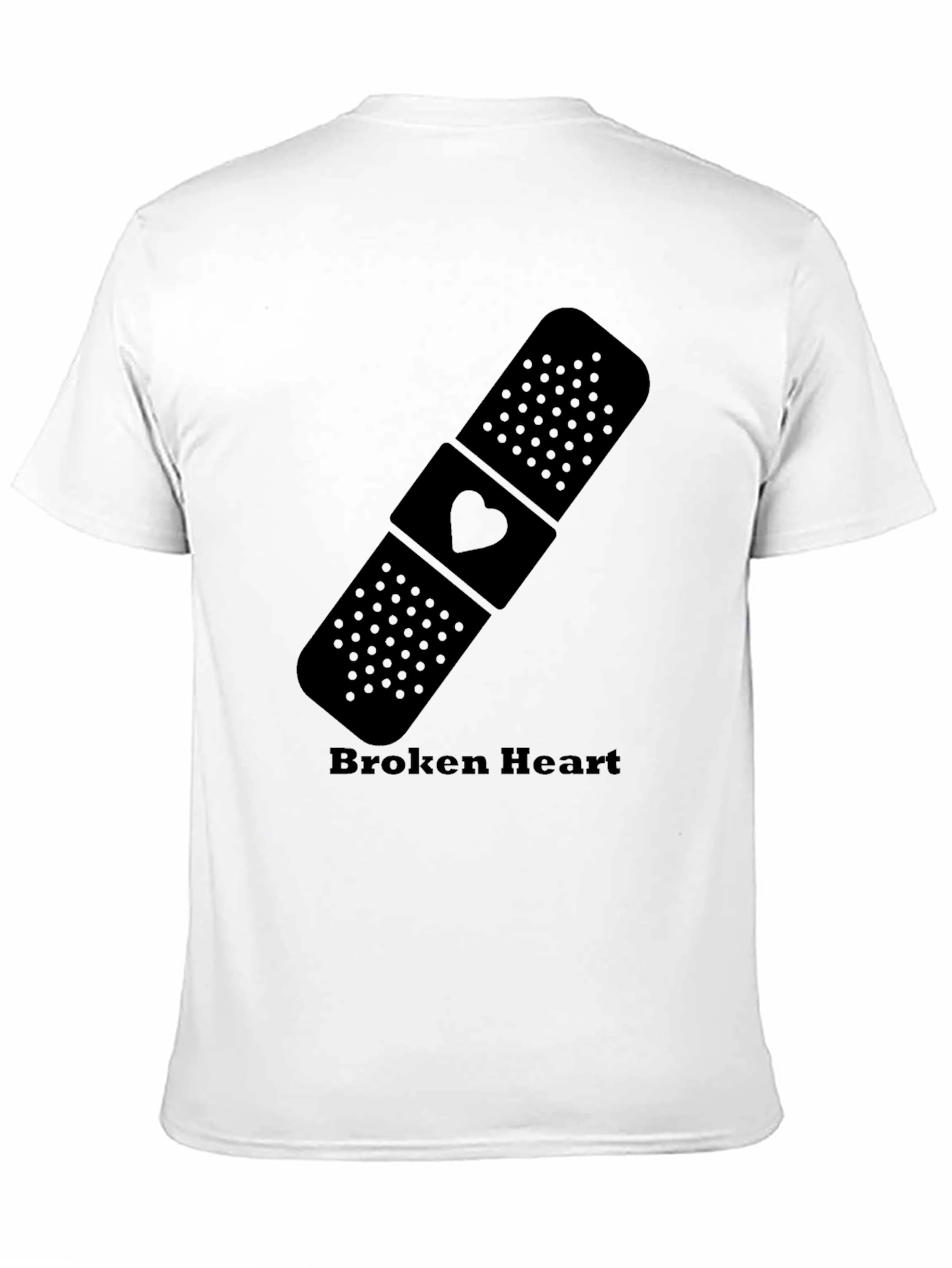 Broken Heart Bandage Graphic T-Shirt