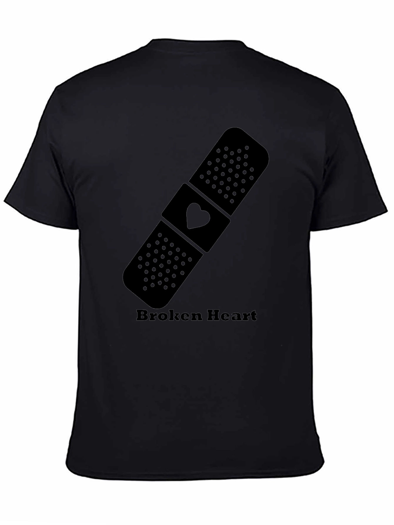 Broken Heart Bandage Graphic T-Shirt