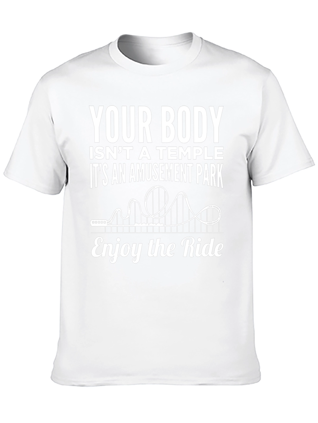Amusement Park Body Black Cotton Graphic Tee