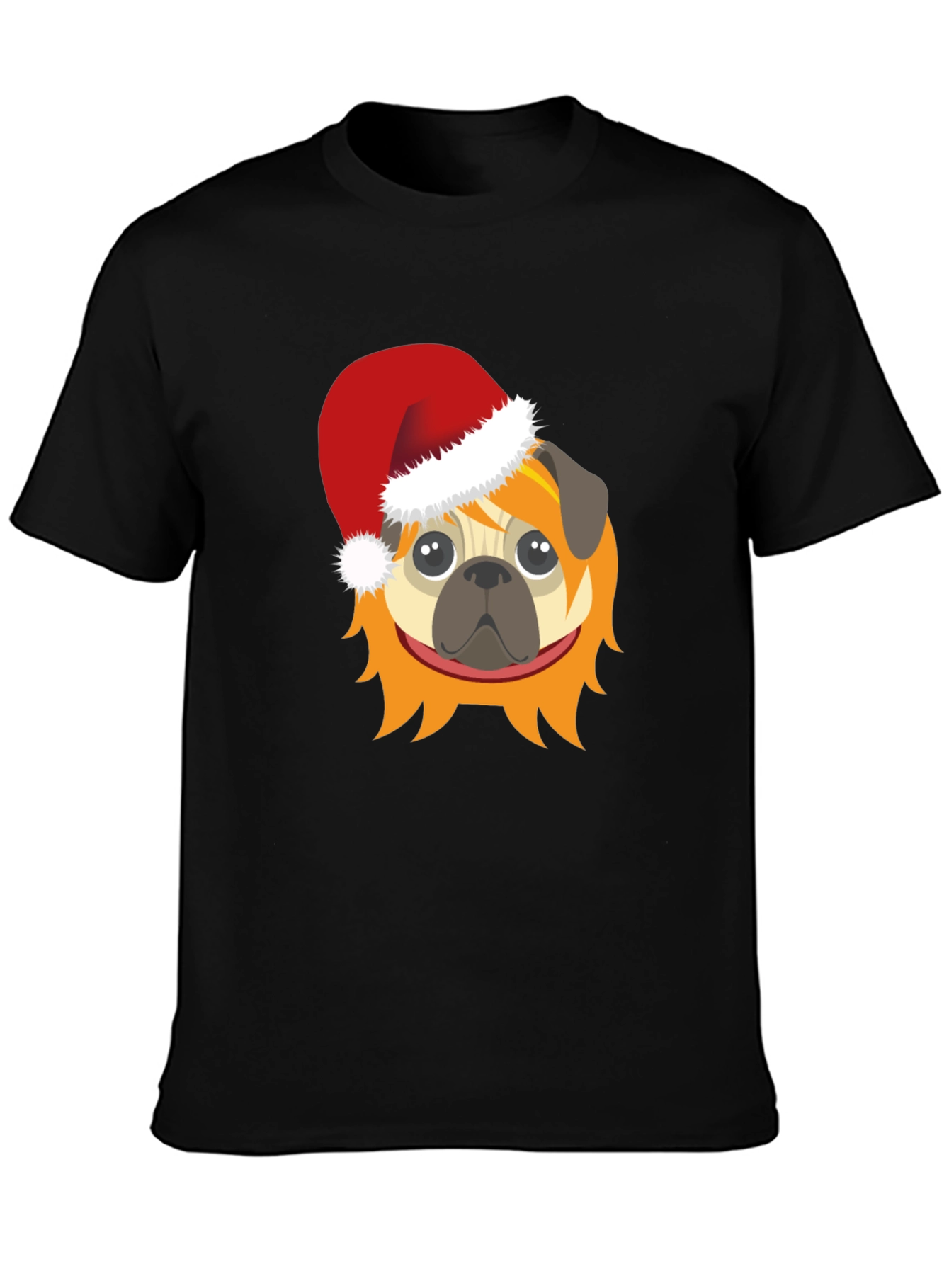 Festive Pug T-Shirt - Holiday Cheer