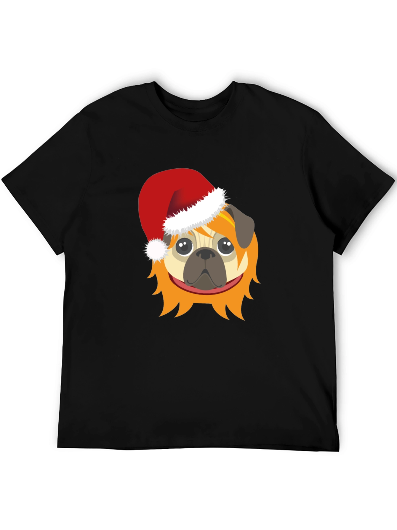 Festive Pug T-Shirt - Holiday Cheer