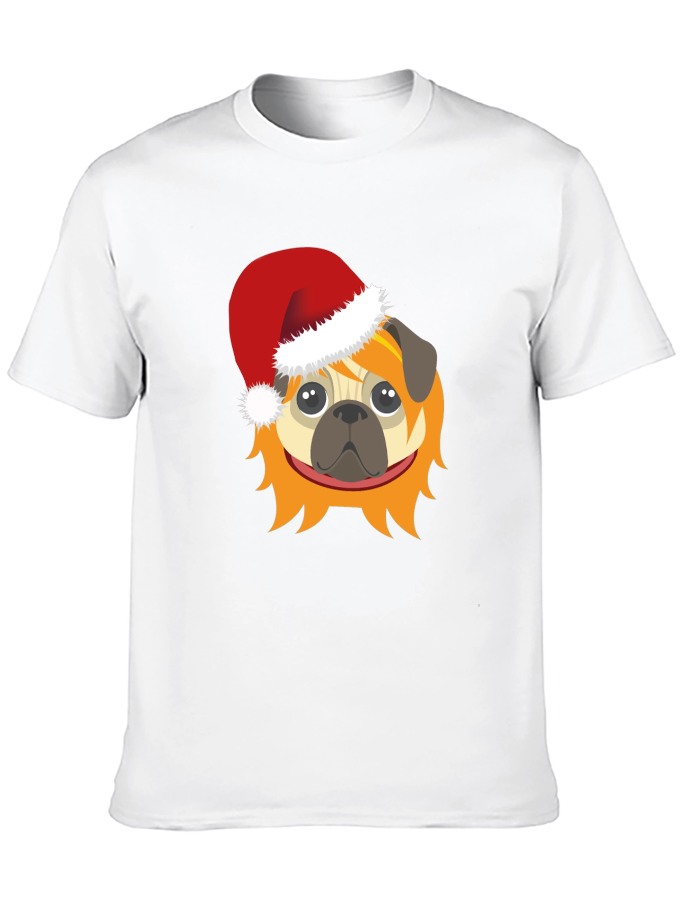 Festive Pug T-Shirt - Holiday Cheer