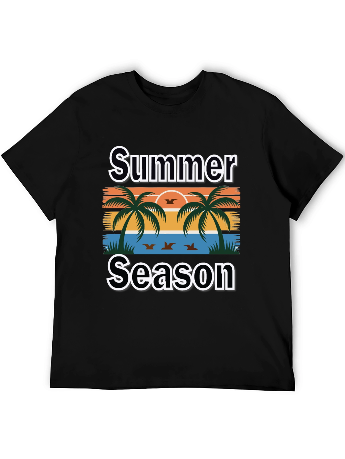 Summer Season Palm Tree Graphic Tee