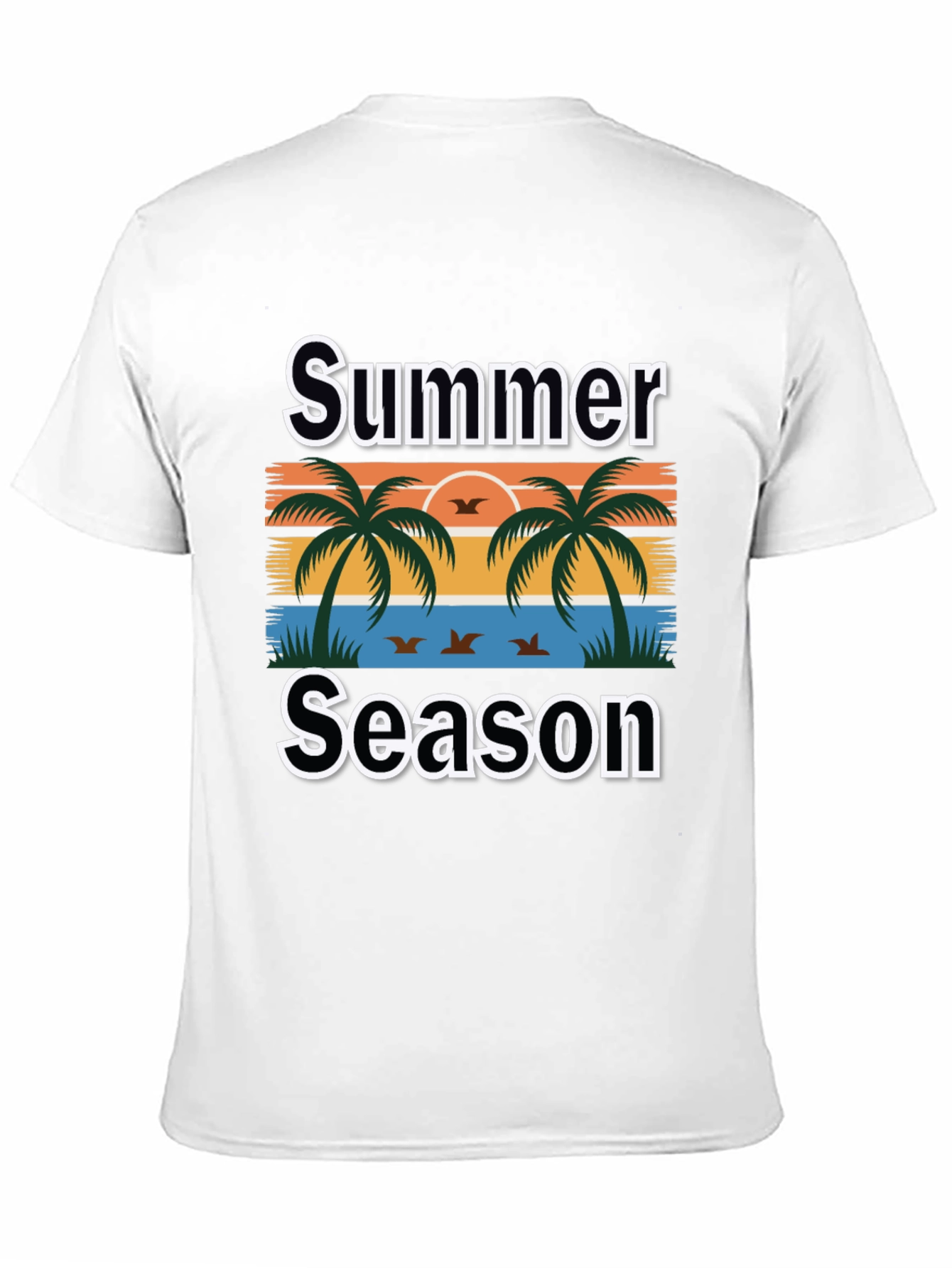 Summer Season Palm Tree Graphic Tee