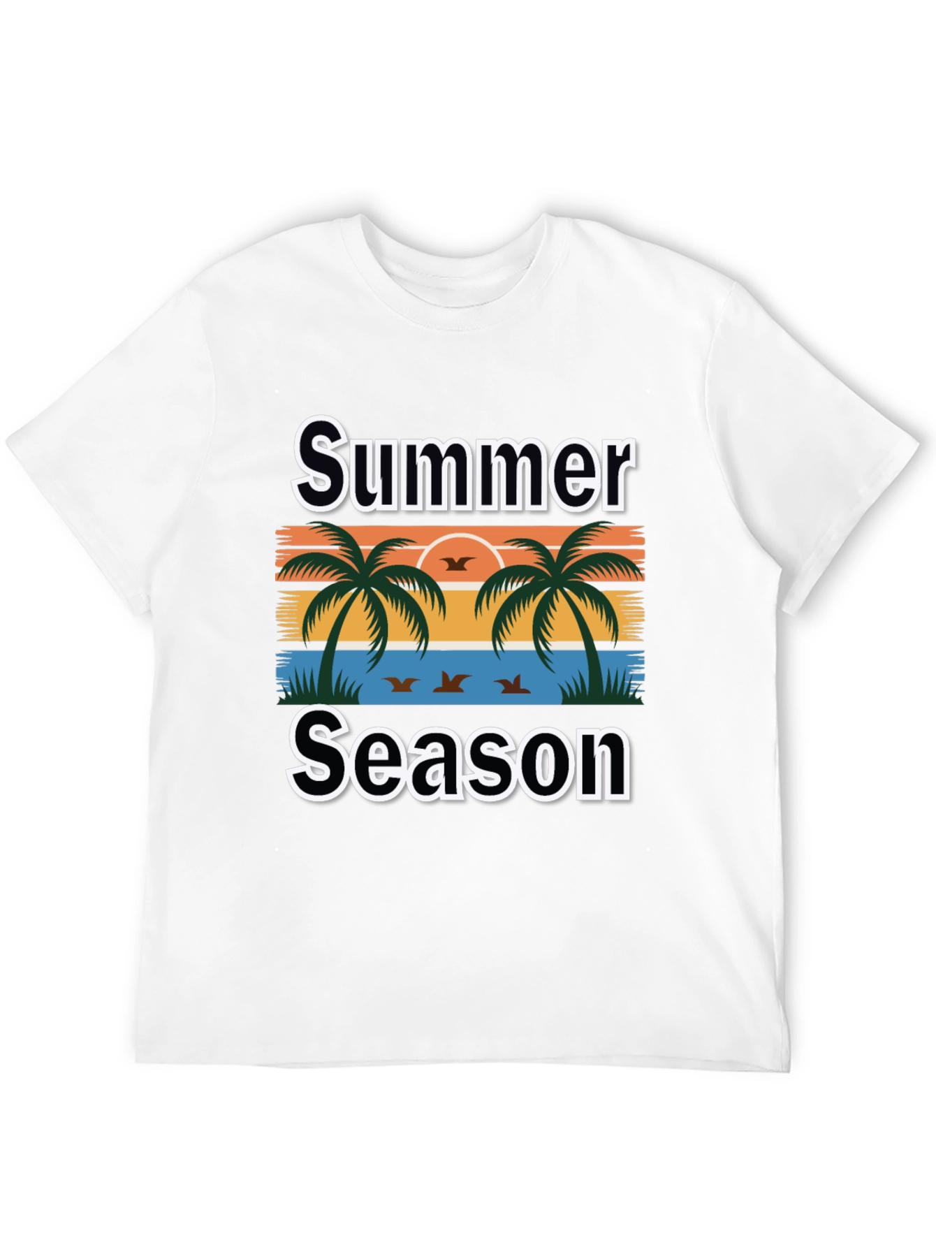 Summer Season Palm Tree Graphic Tee