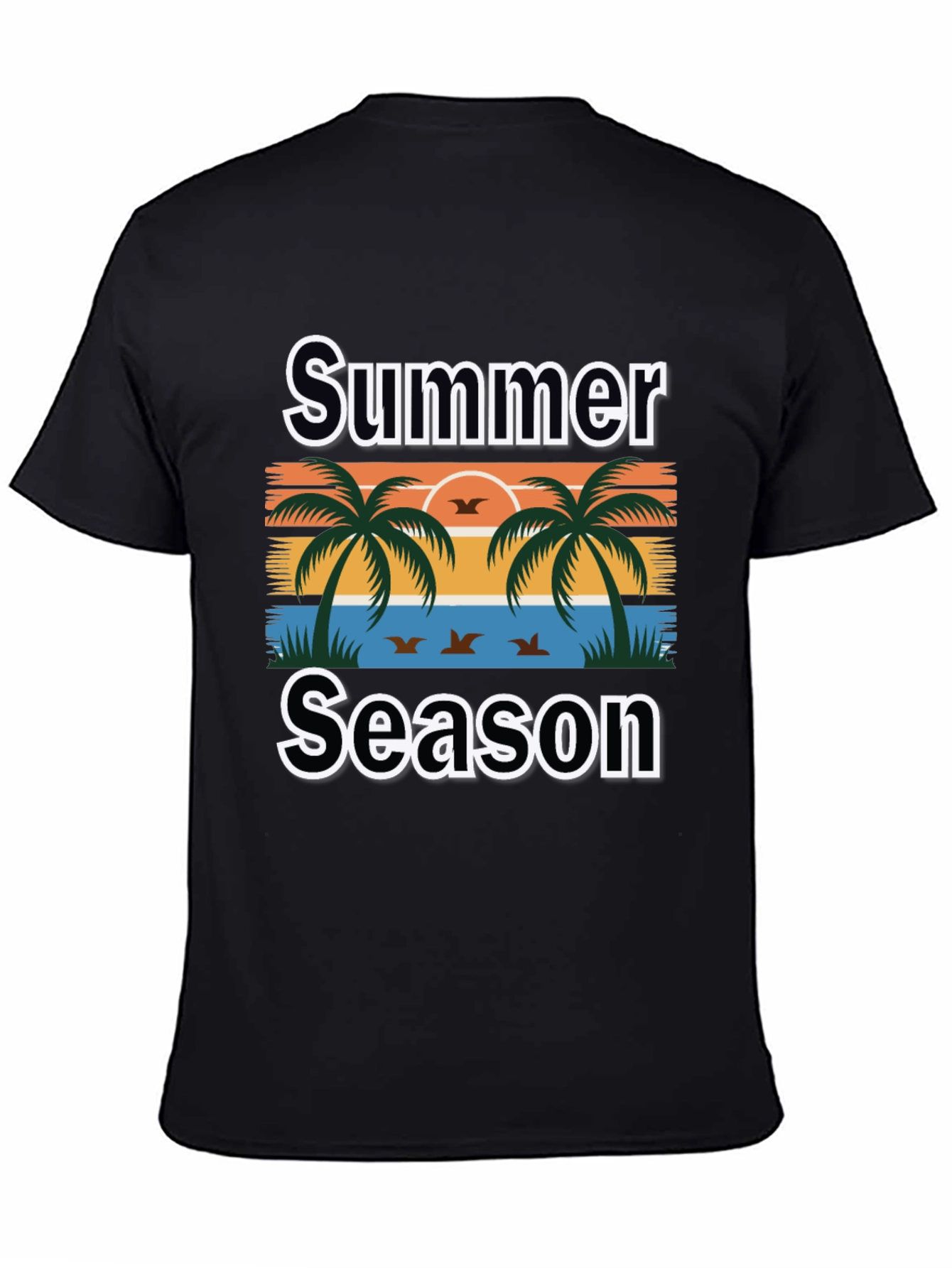 Summer Season Palm Tree Graphic Tee